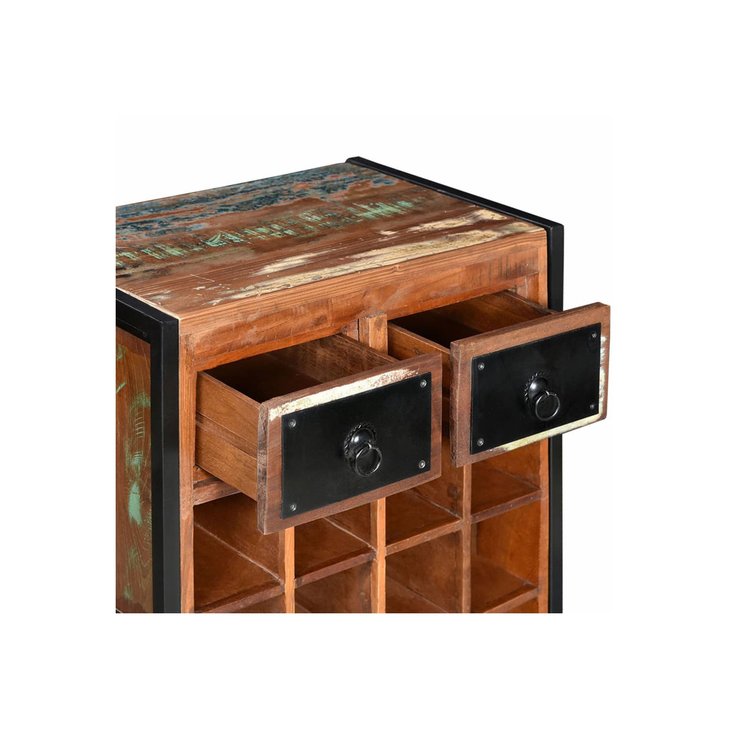 vidaXL Wine Rack for 16 Bottles Solid Reclaimed Wood