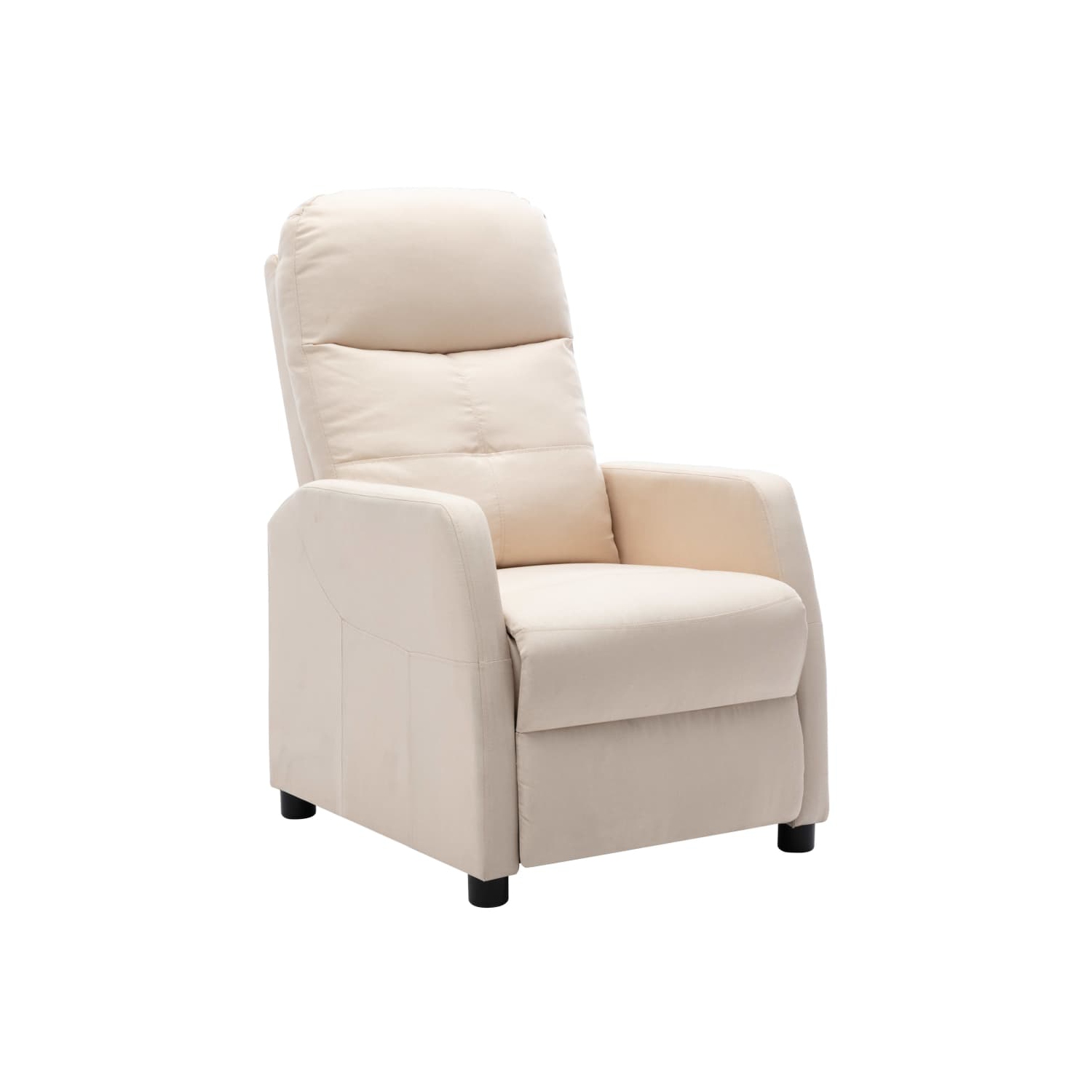 Fauteuil inclinable VidaXL en tissu crème