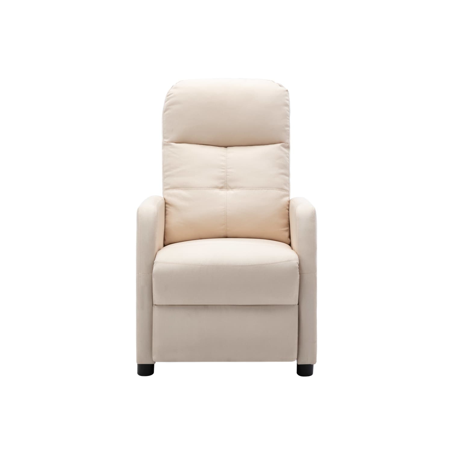 Fauteuil inclinable VidaXL en tissu crème