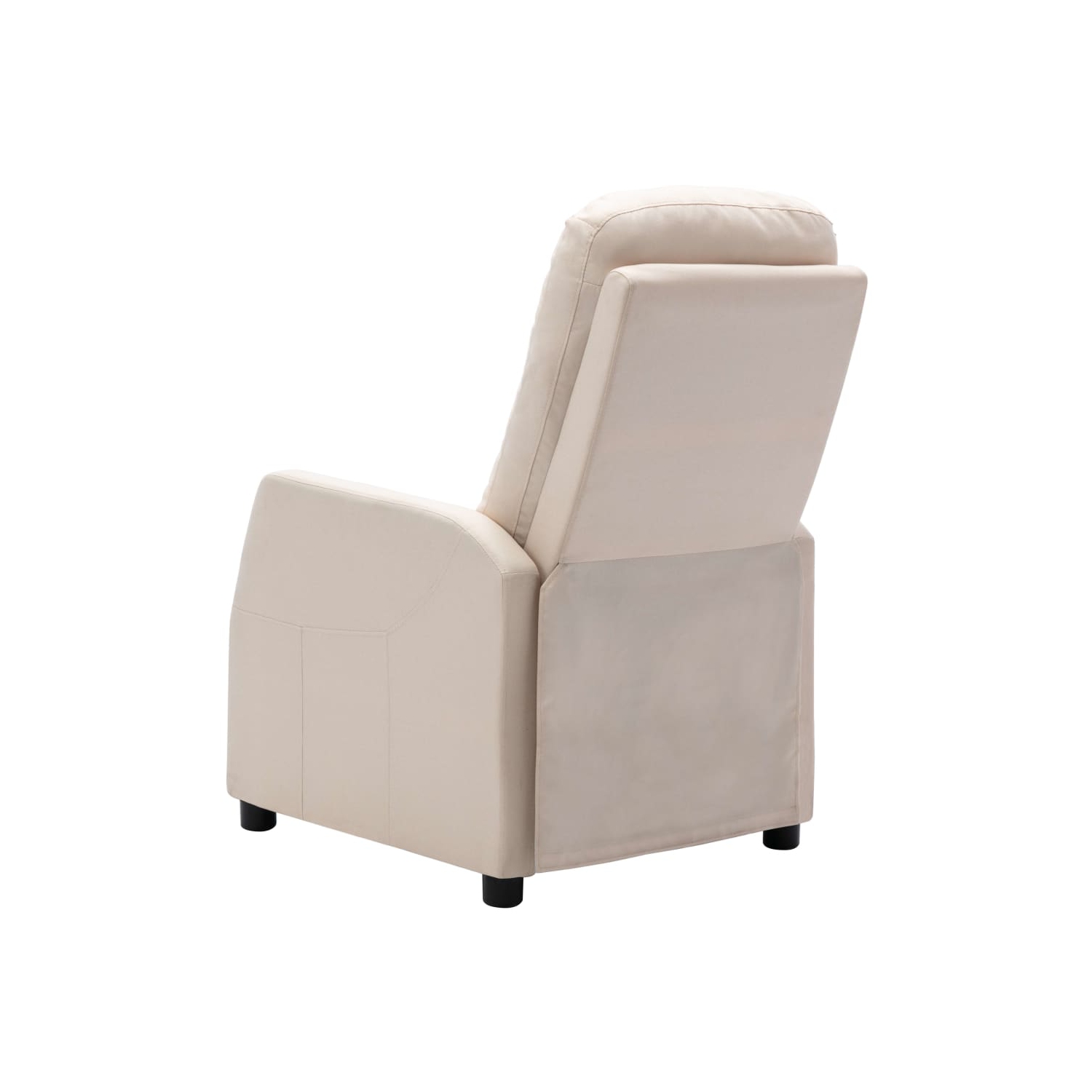 Fauteuil inclinable VidaXL en tissu crème
