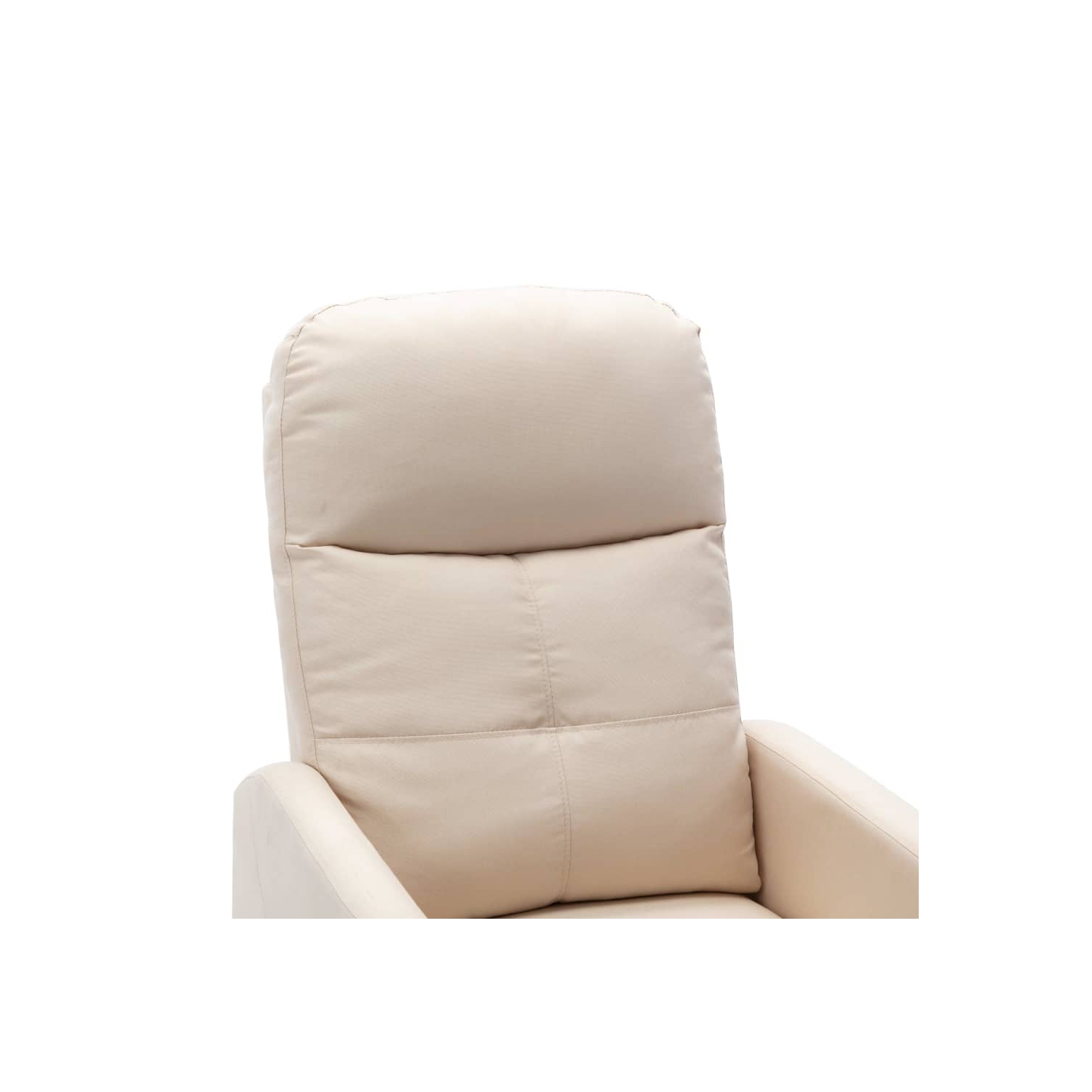 Fauteuil inclinable VidaXL en tissu crème