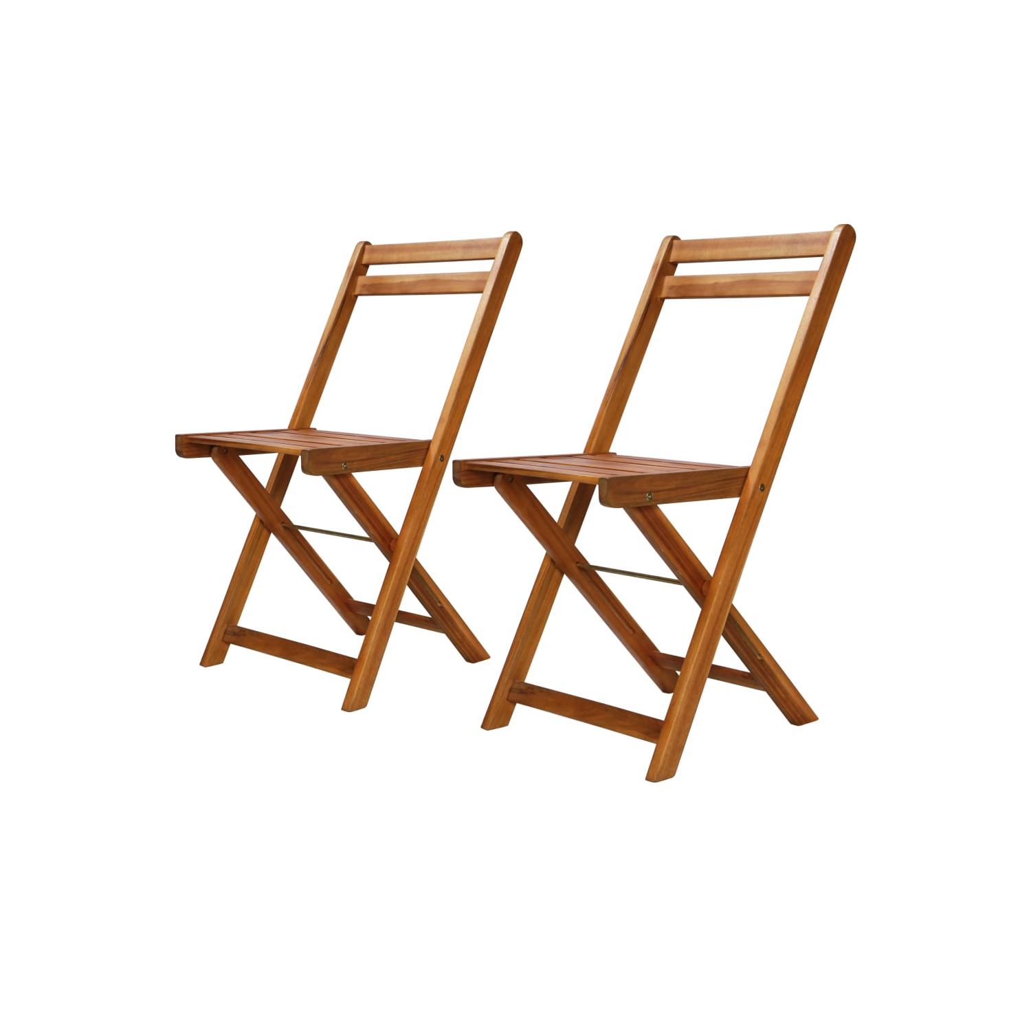 vidaXL Patio Bistro Chairs 2 pcs Solid Acacia Wood