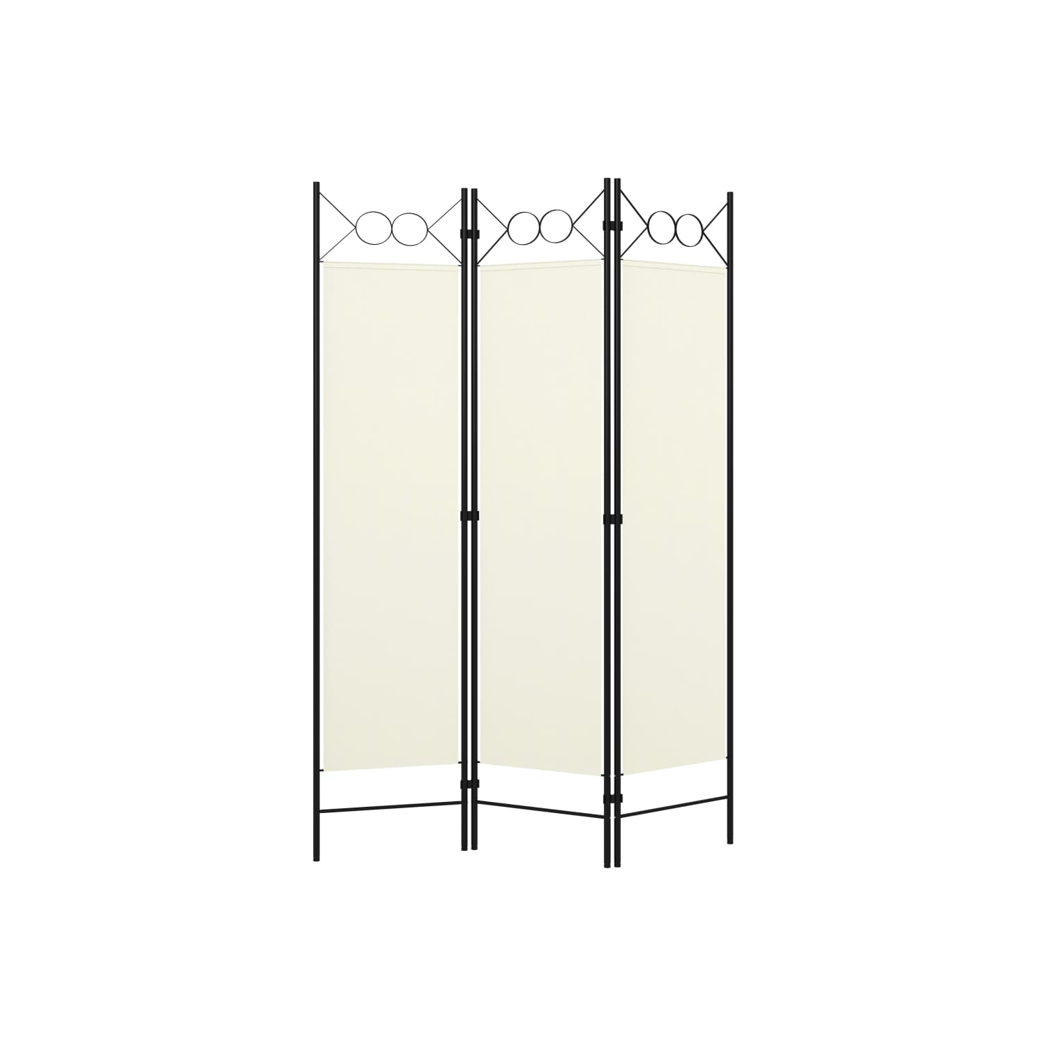 vidaXL 3-Panel Room Divider Cream White 47.2"x70.9"