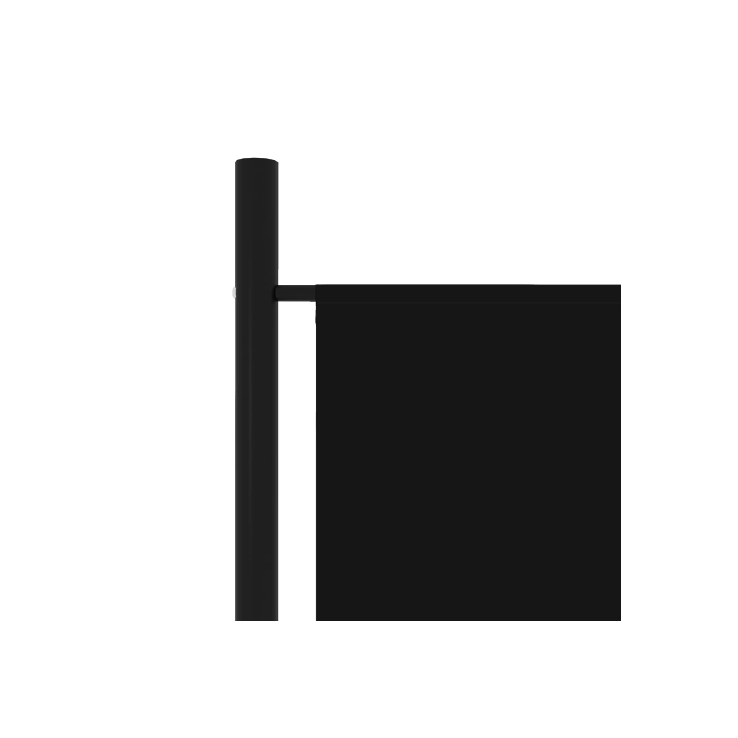 Panneau de séparation vidaXL à 3 panneaux, noir, 59.1 x 709 po