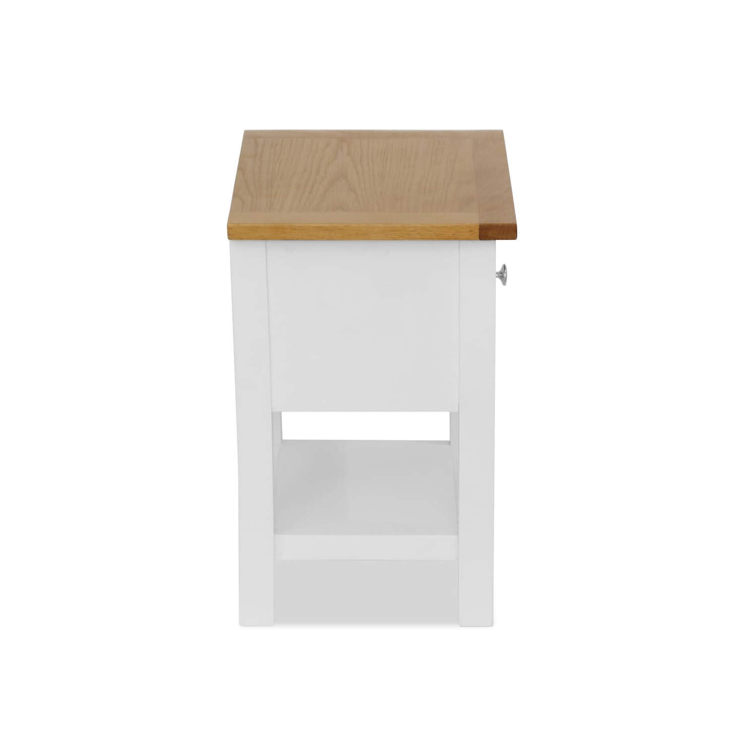 vidaXL Nightstand 14.2"x11.8"x18.5" Solid Oak Wood