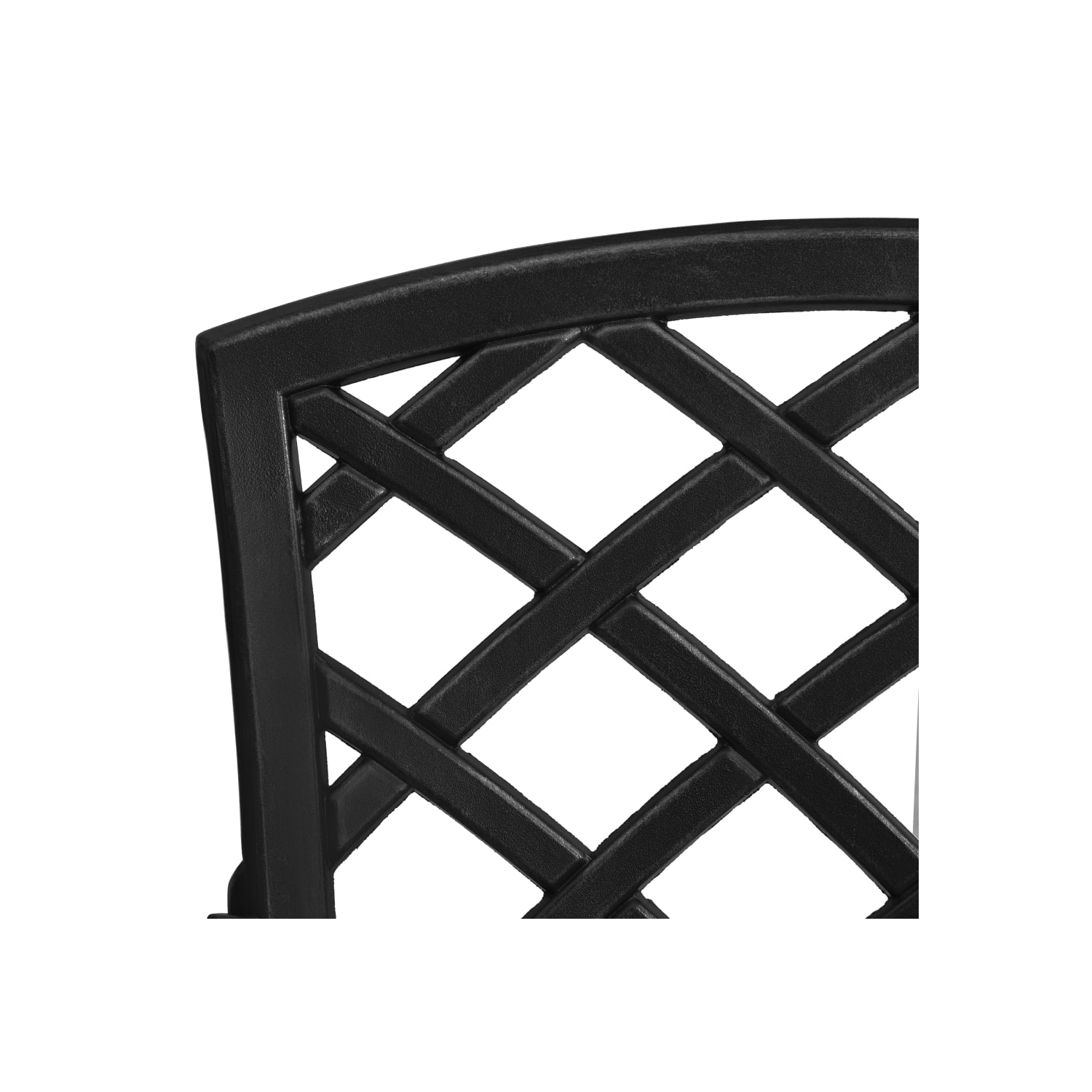vidaXL Patio Chairs 2 pcs Cast Aluminum Black