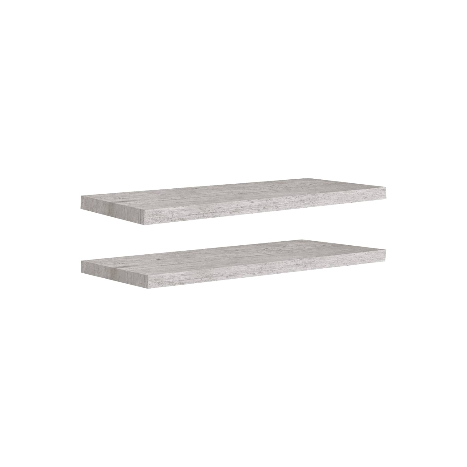 vidaXL Floating Wall Shelves 2 pcs Concrete Gray 31.5"x9.3"x1.5" MDF