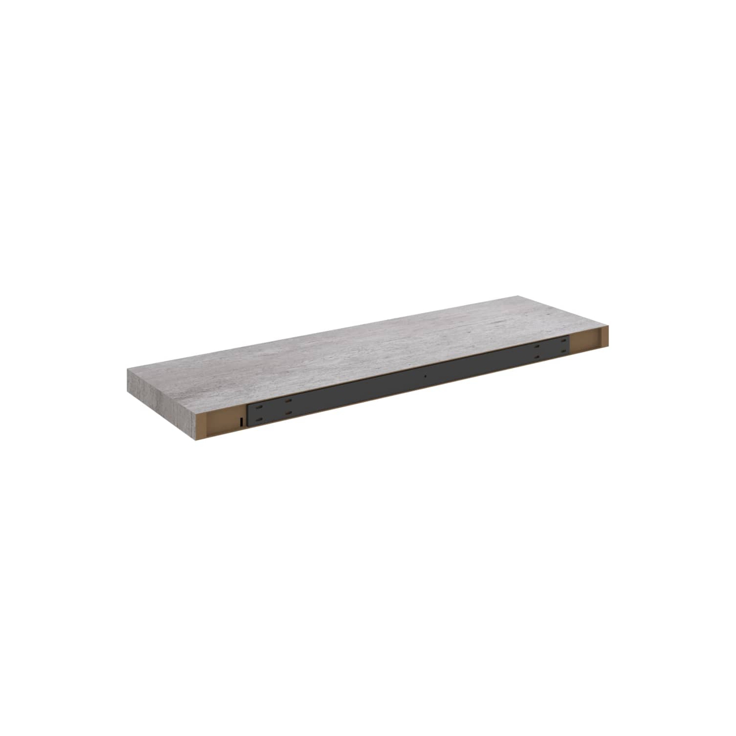 vidaXL Floating Wall Shelves 2 pcs Concrete Gray 31.5"x9.3"x1.5" MDF