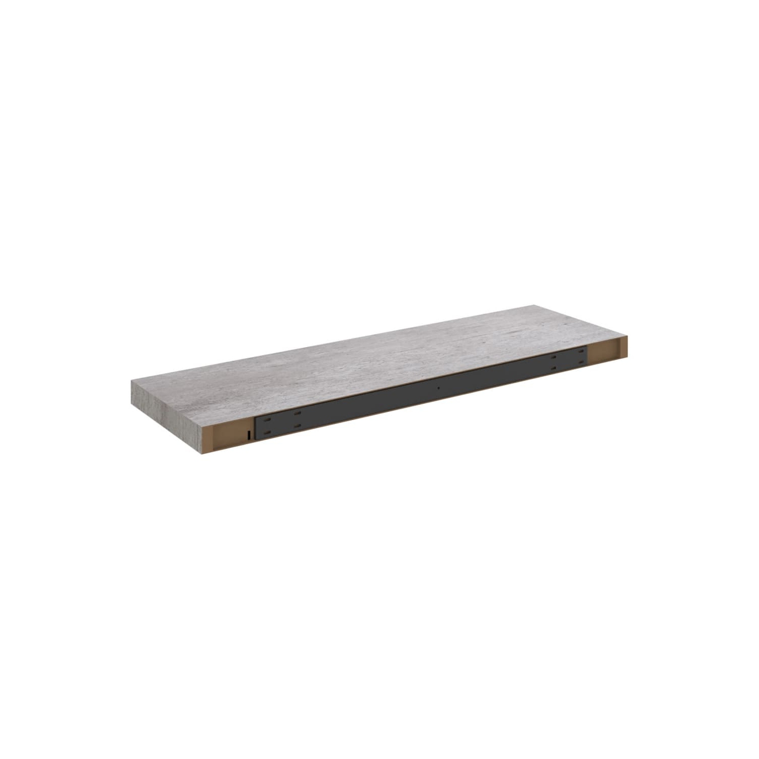 vidaXL Floating Wall Shelf Concrete Gray 31.5"x9.3"x1.5" MDF