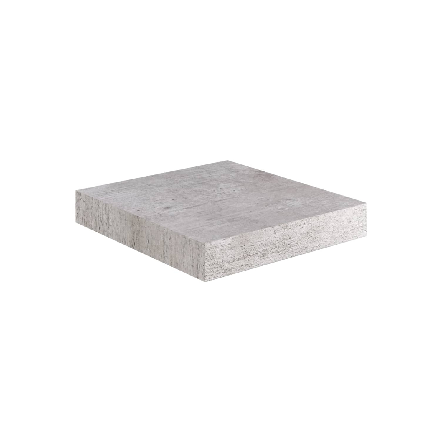 vidaXL Floating Wall Shelves 2 pcs Concrete Gray 9.1"x9.3"x1.5" MDF