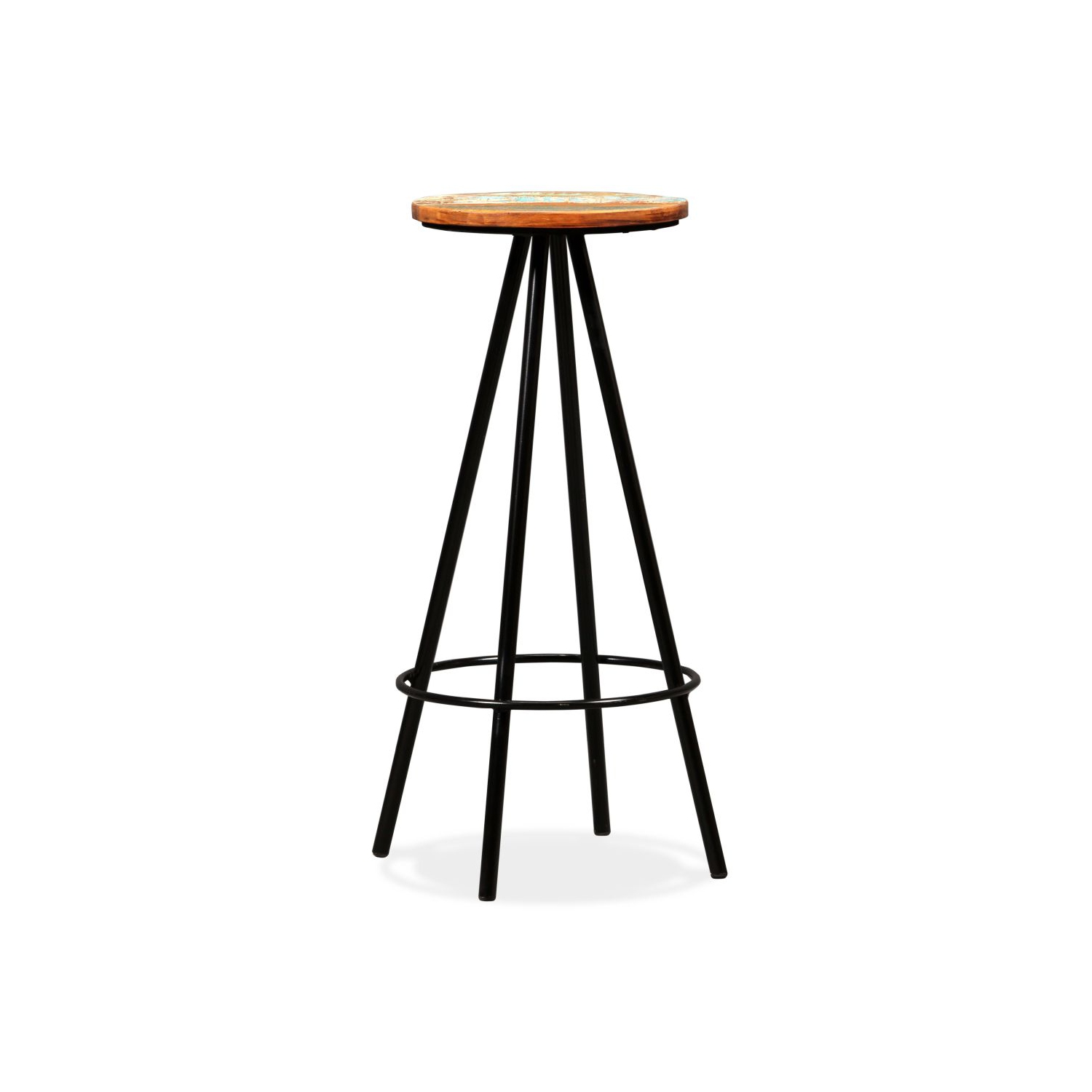 vidaXL Bar Stools 2 pcs Solid Reclaimed Wood