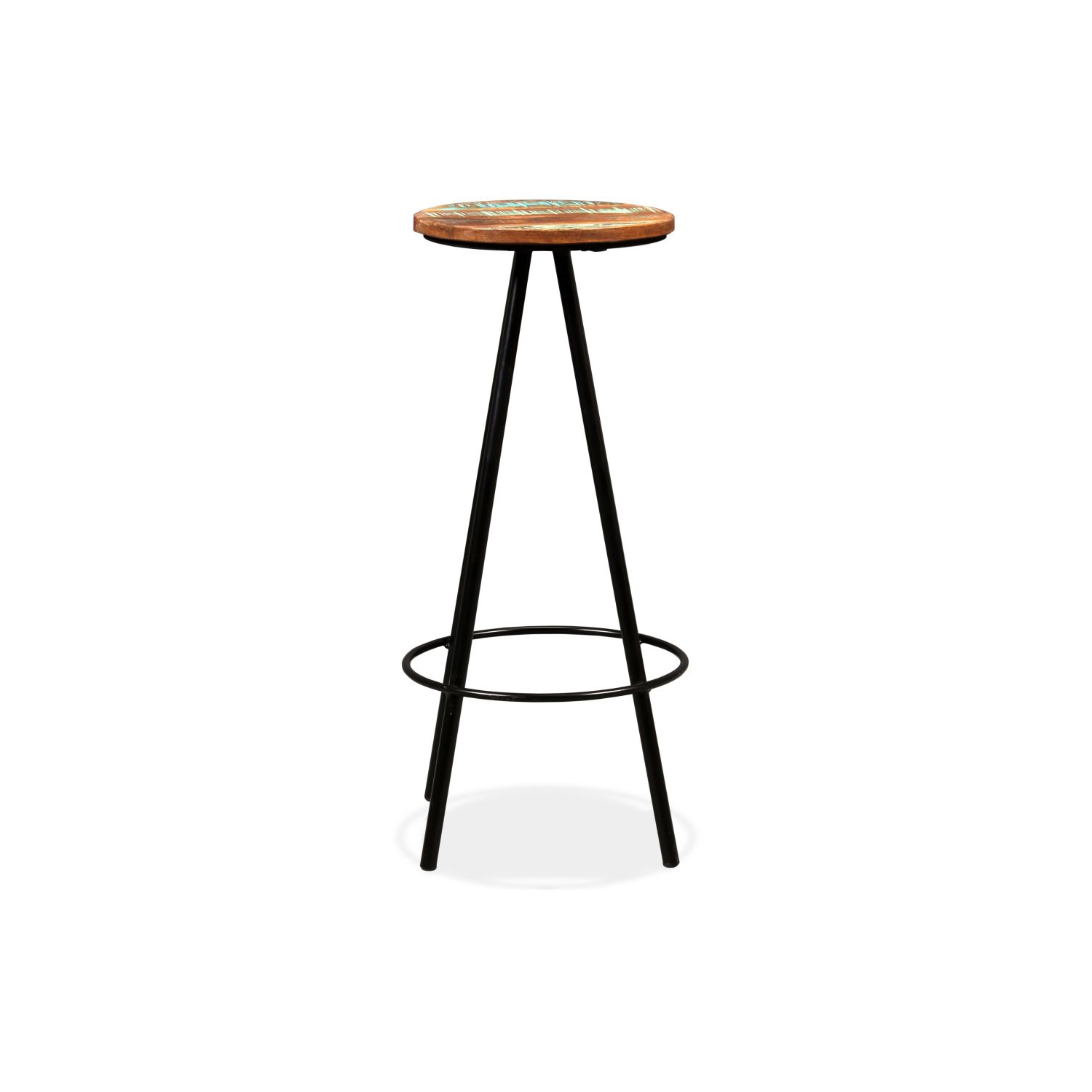 vidaXL Bar Stools 2 pcs Solid Reclaimed Wood