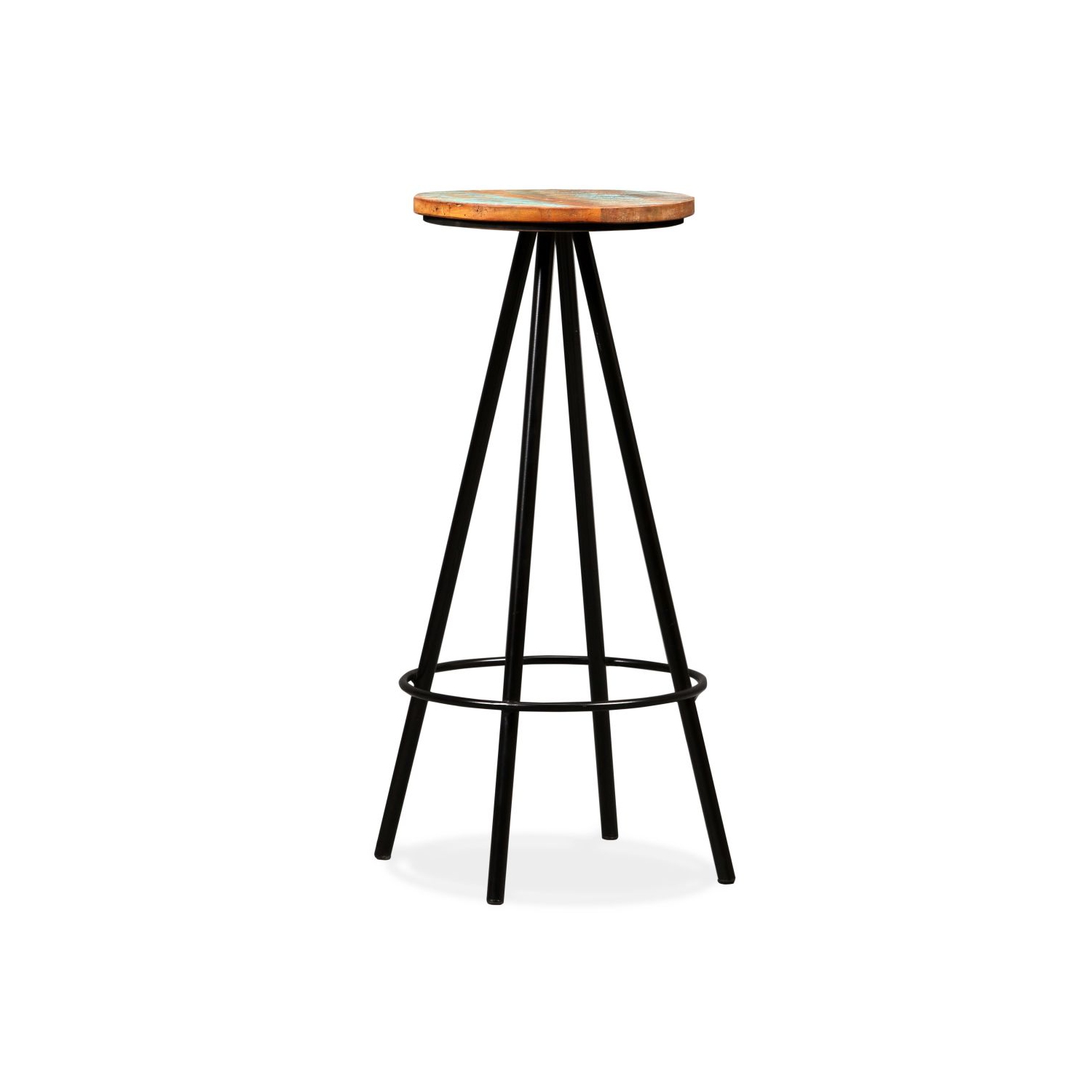 vidaXL Bar Stools 2 pcs Solid Reclaimed Wood