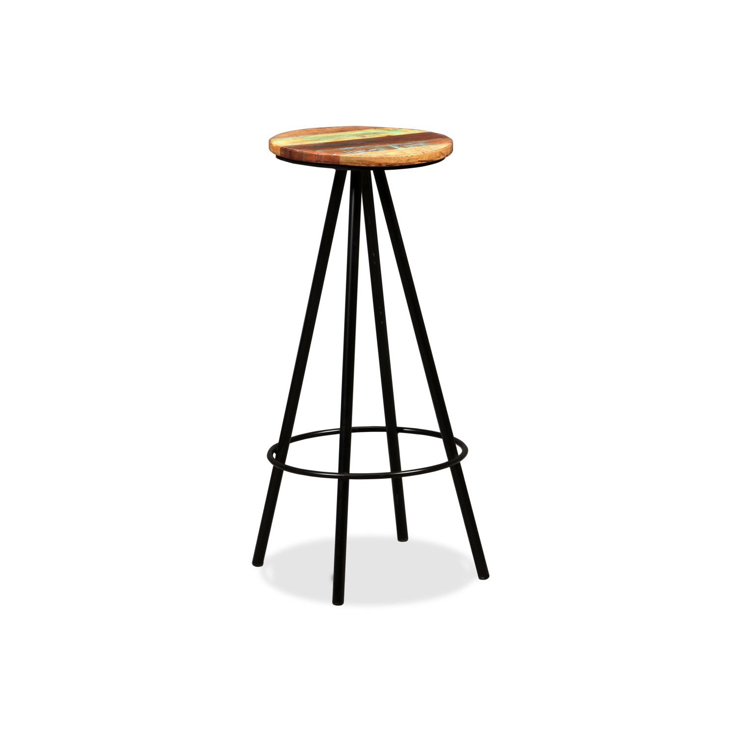 vidaXL Bar Stools 2 pcs Solid Reclaimed Wood