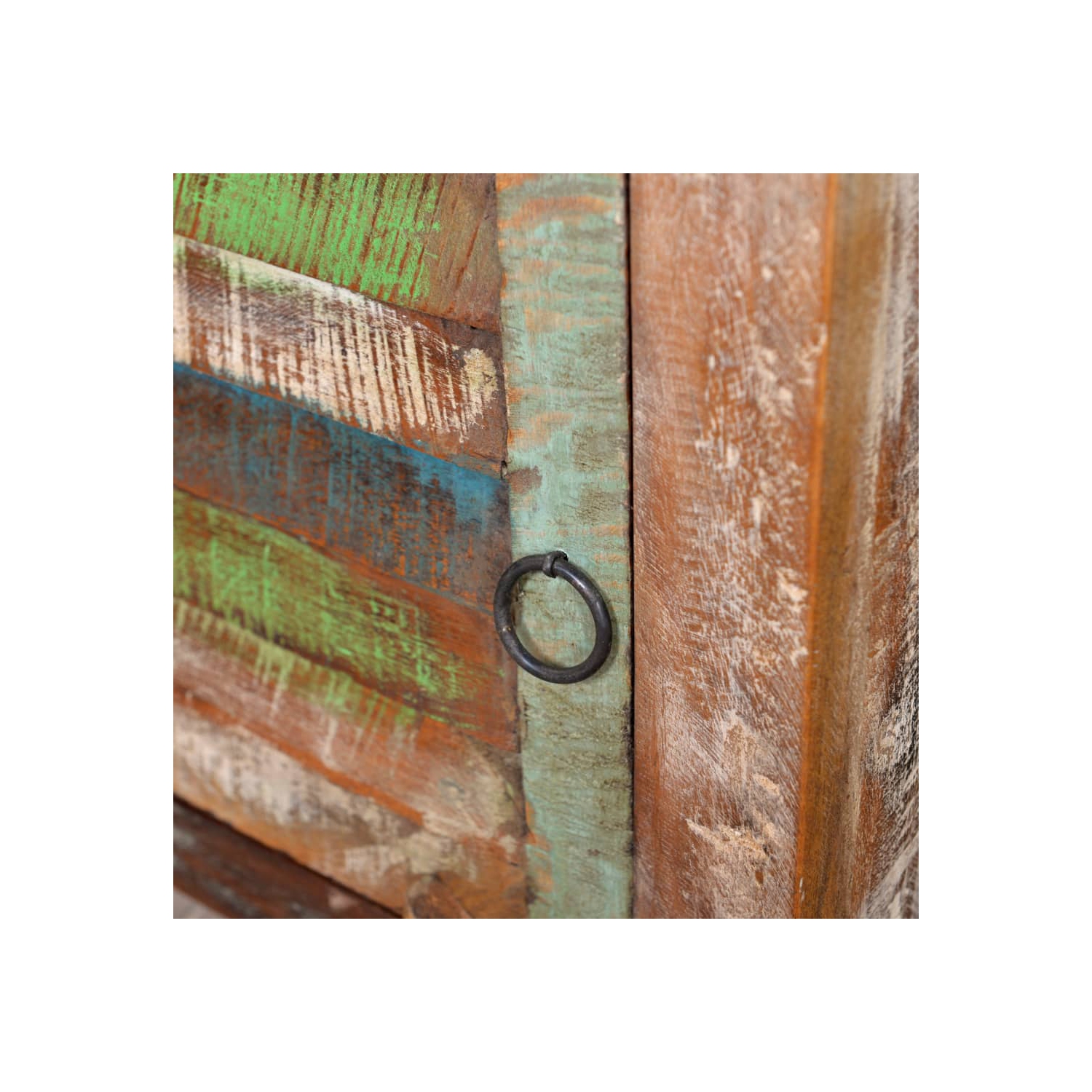 vidaXL End Table with 1 Drawer 1 Door Reclaimed Wood