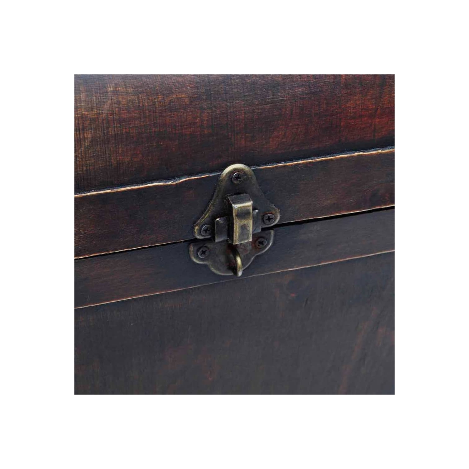 vidaXL Wooden Treasure Chest Large Brown