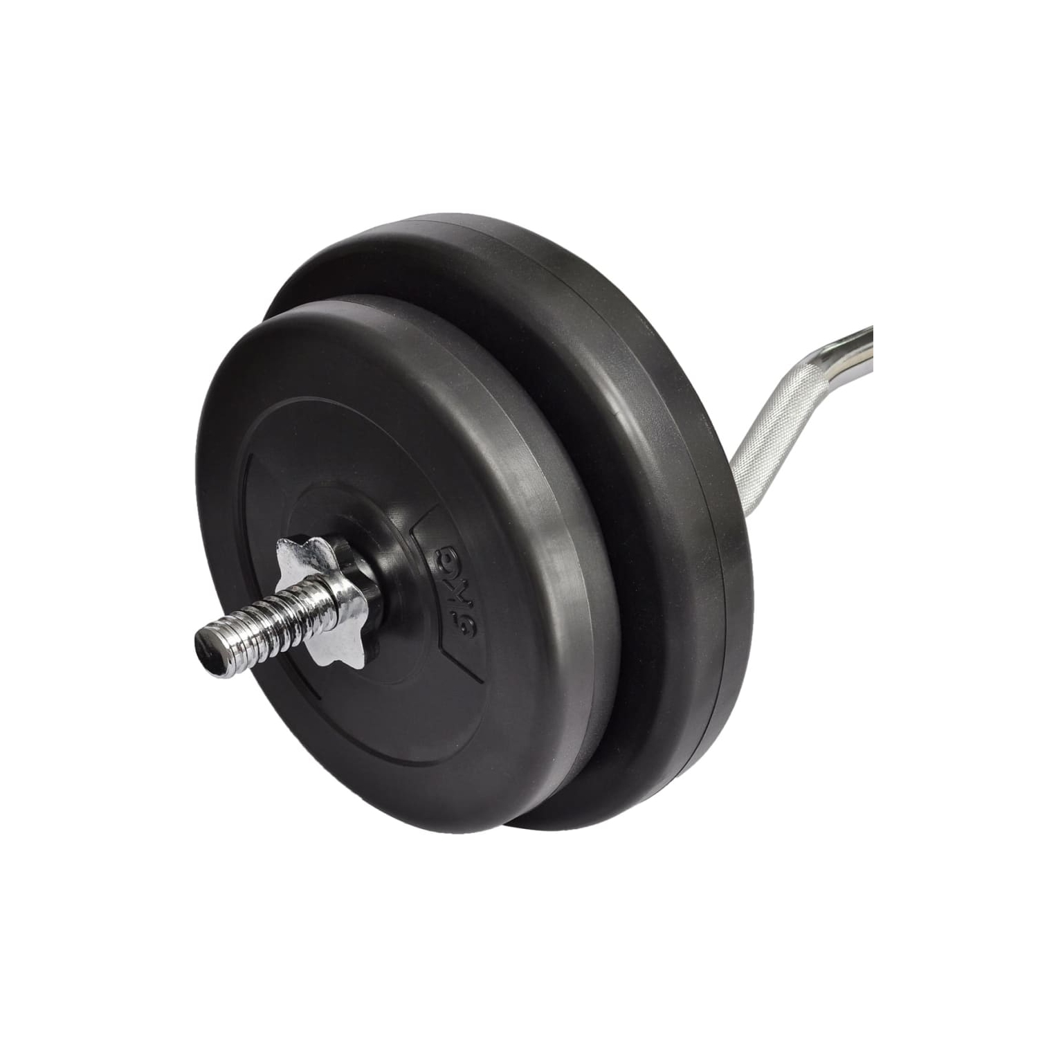 66.1 lb Curl Bar with Weights