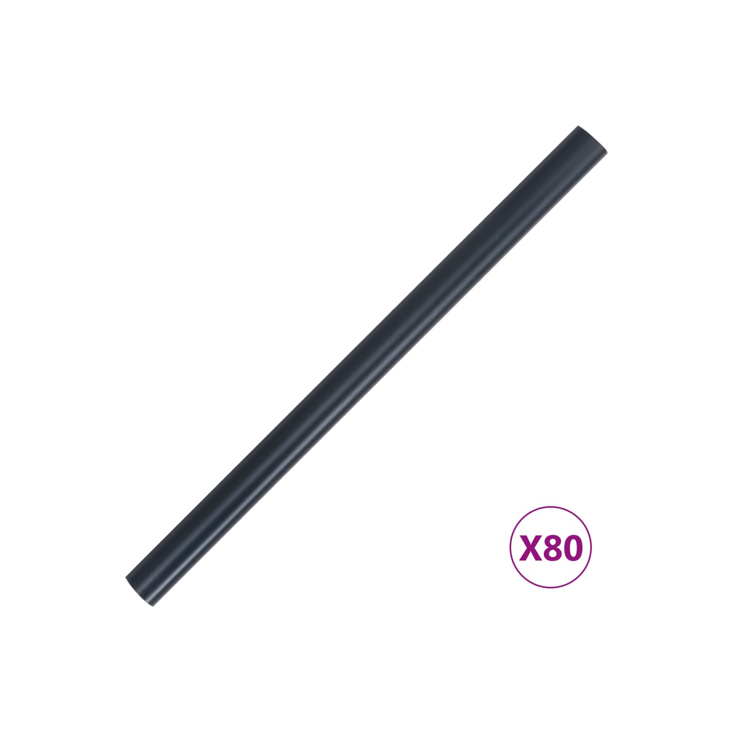 vidaXL Garden Privacy Screens 4 pcs PVC 114.8'x0.6' Matte Dark Gray