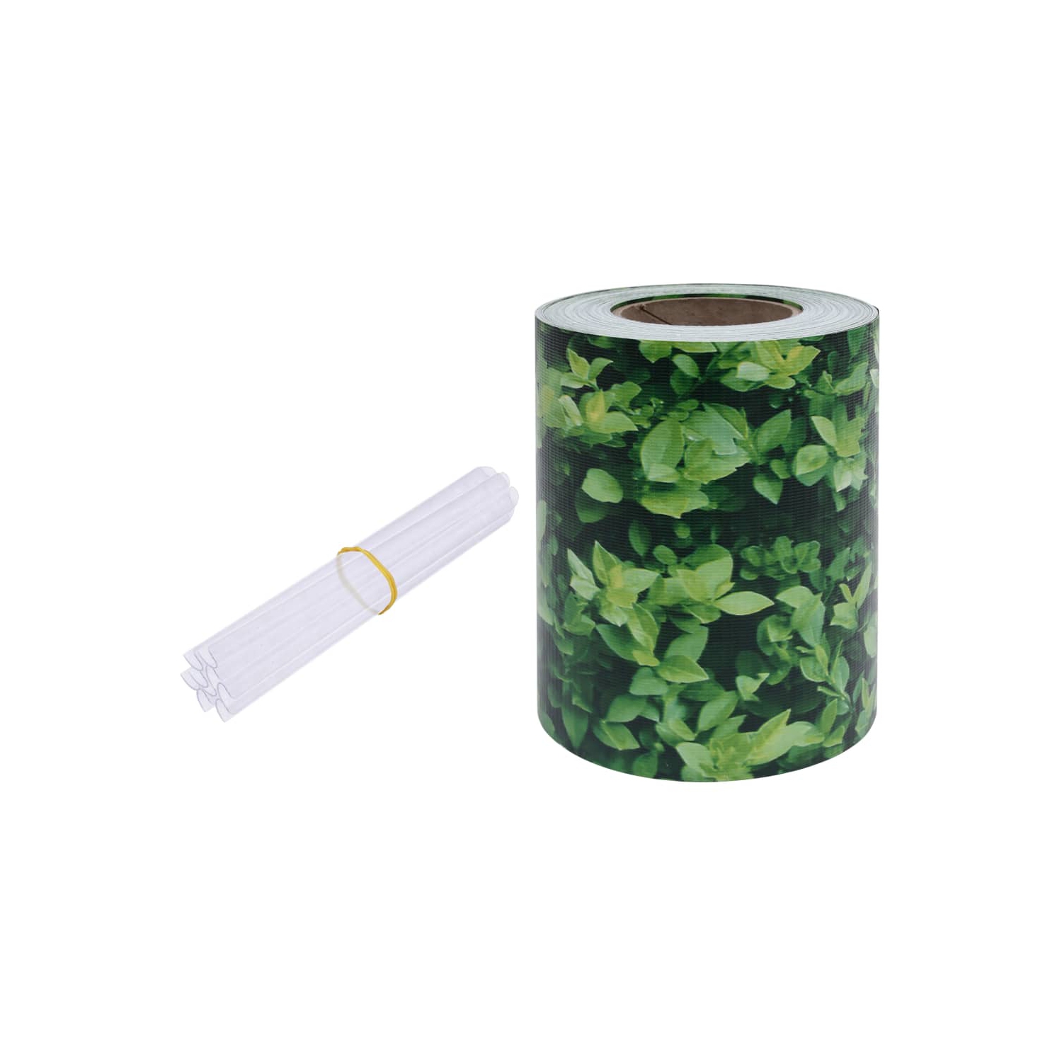 vidaXL Garden Privacy Screen PVC 229.7'x0.6' Green