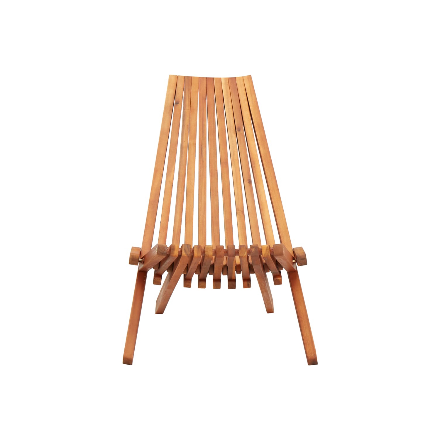vidaXL Folding Patio Lounge Chair Solid Acacia Wood