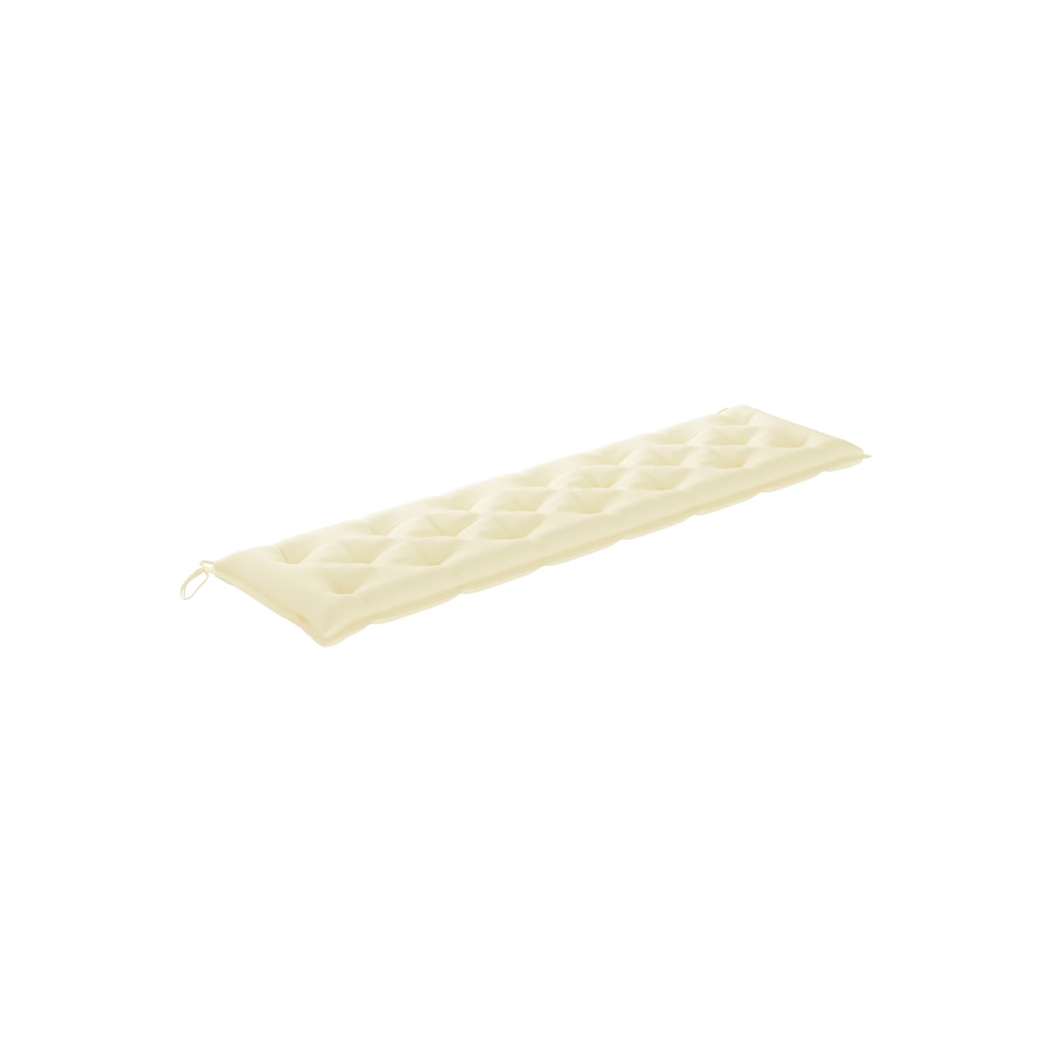 Coussin de banc de jardin VidaXL, blanc crème, 78,7 x 19,7 x 2,8 po