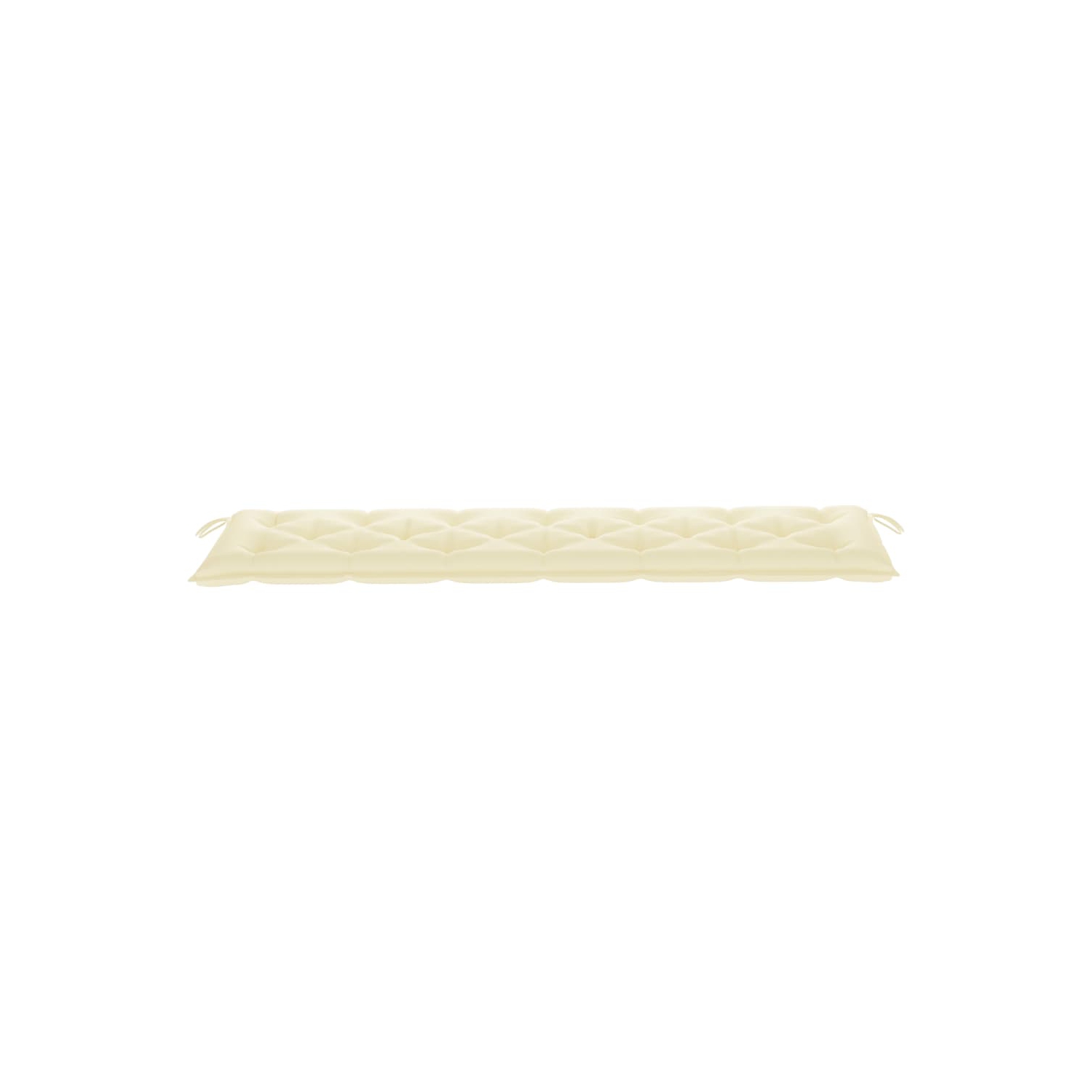 Coussin de banc de jardin VidaXL, blanc crème, 78,7 x 19,7 x 2,8 po