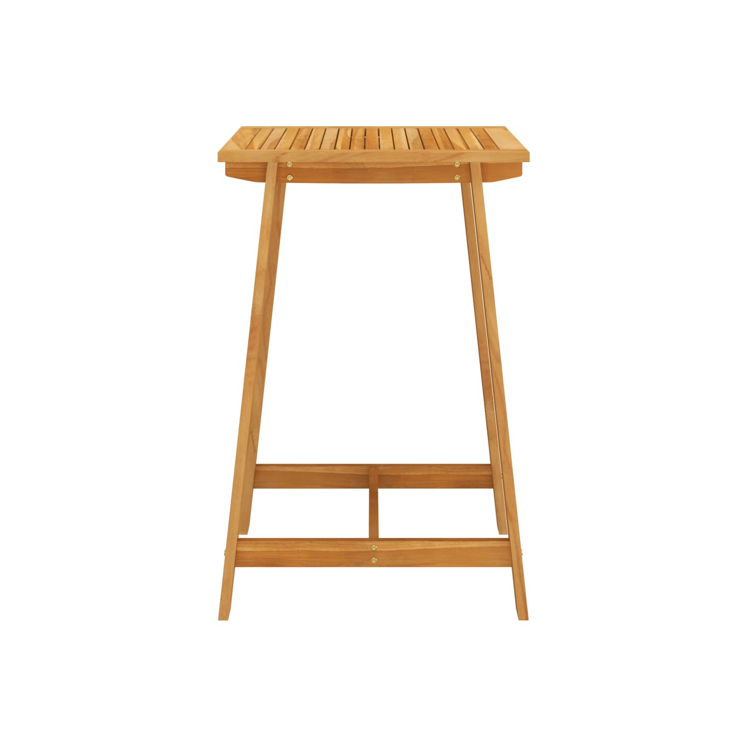 vidaXL Garden Bar Table 27.6"x27.6"x40.9" Solid Acacia Wood