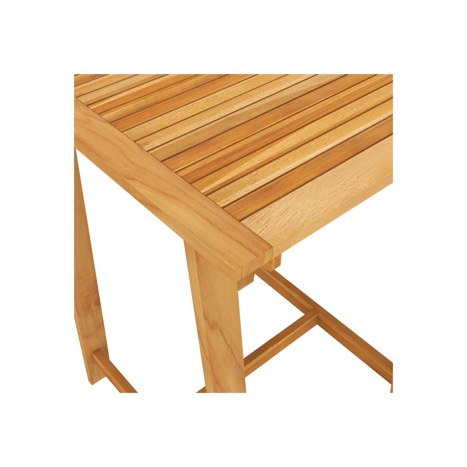 vidaXL Garden Bar Table 27.6"x27.6"x40.9" Solid Acacia Wood