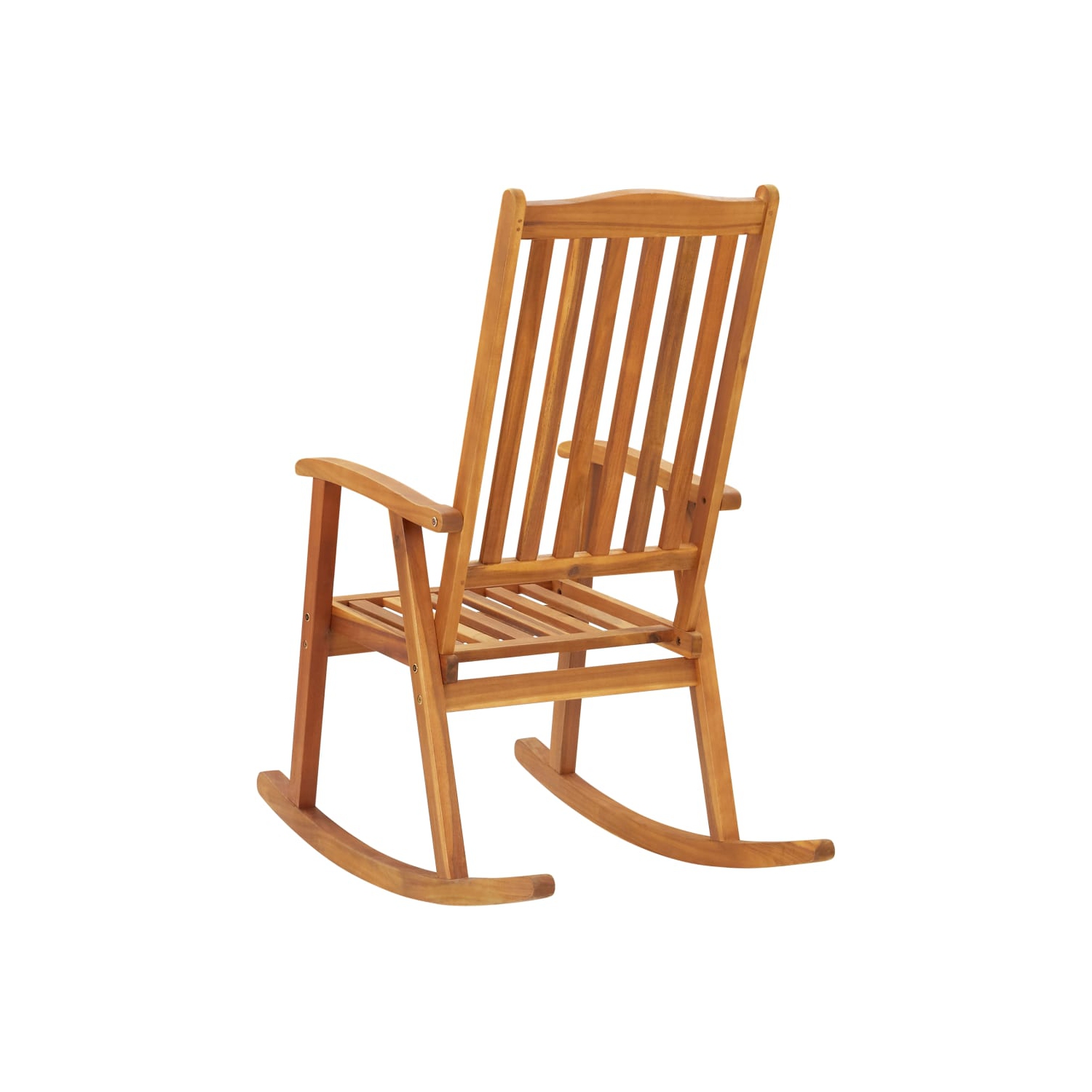 Chaise berçante VidaXL en bois d’acacia massif