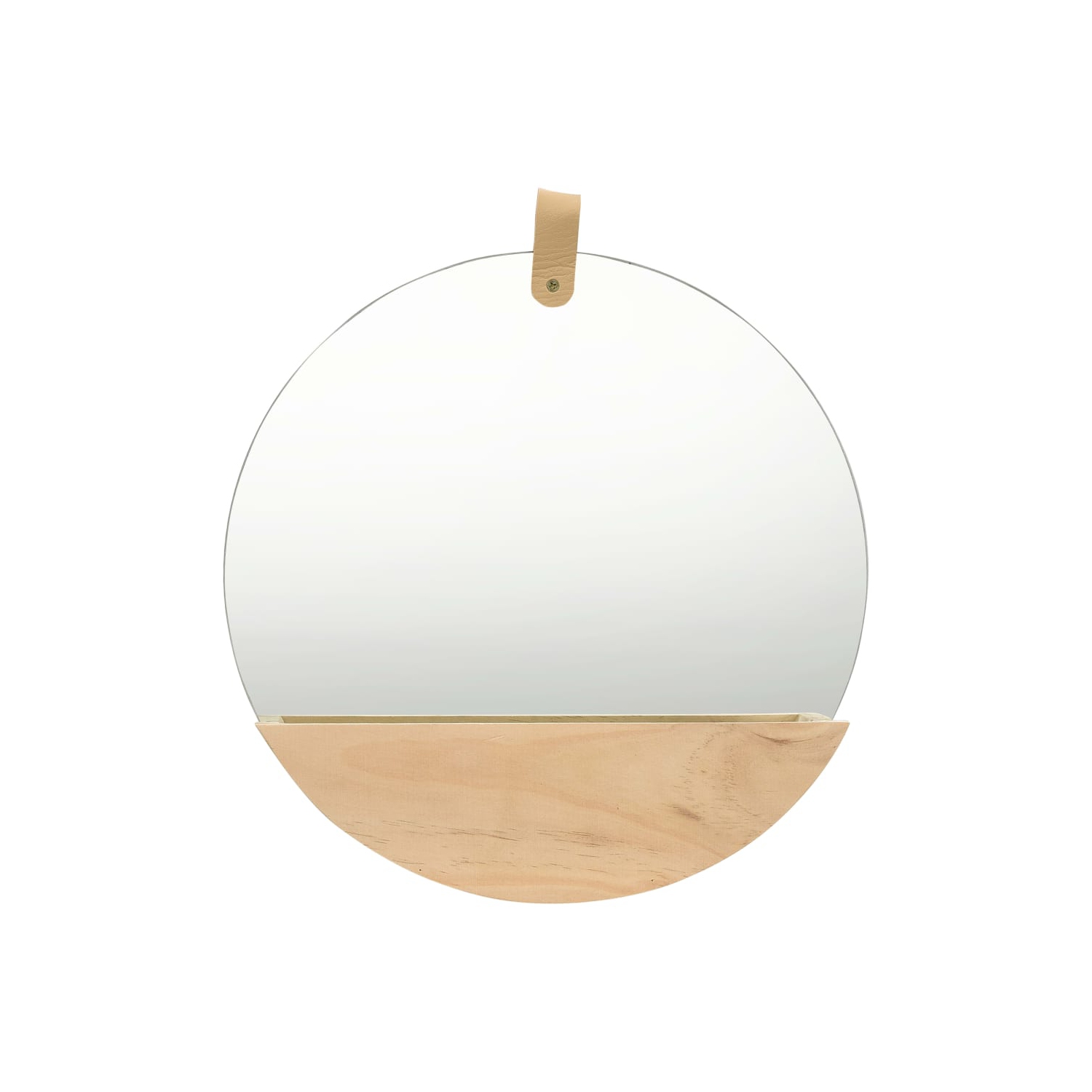 vidaXL Wall Mirror Solid Pinewood 13.8"