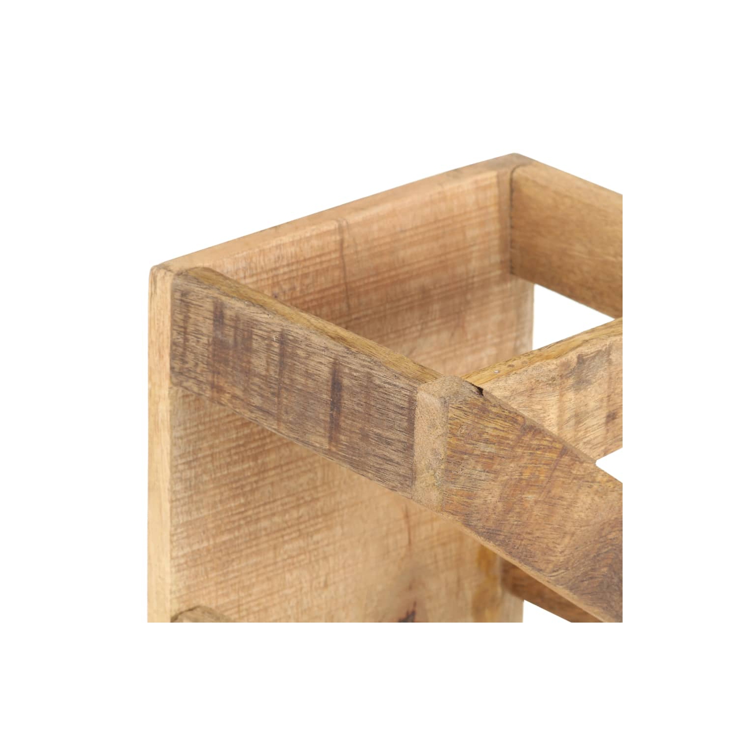 vidaXL Wine Rack for 5 Bottles Solid Mango Wood