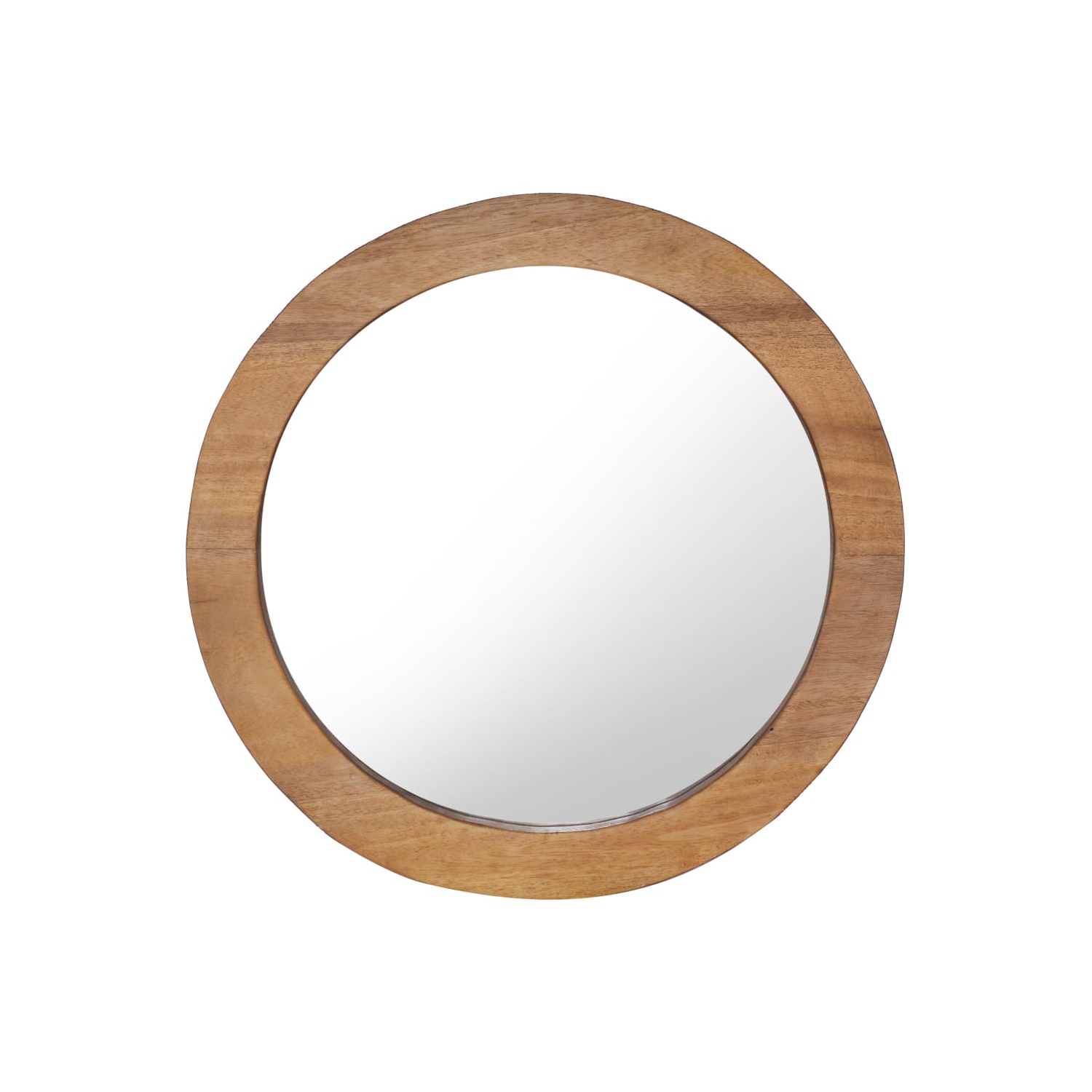 vidaXL Wall Mirror 23.6" Teak Round