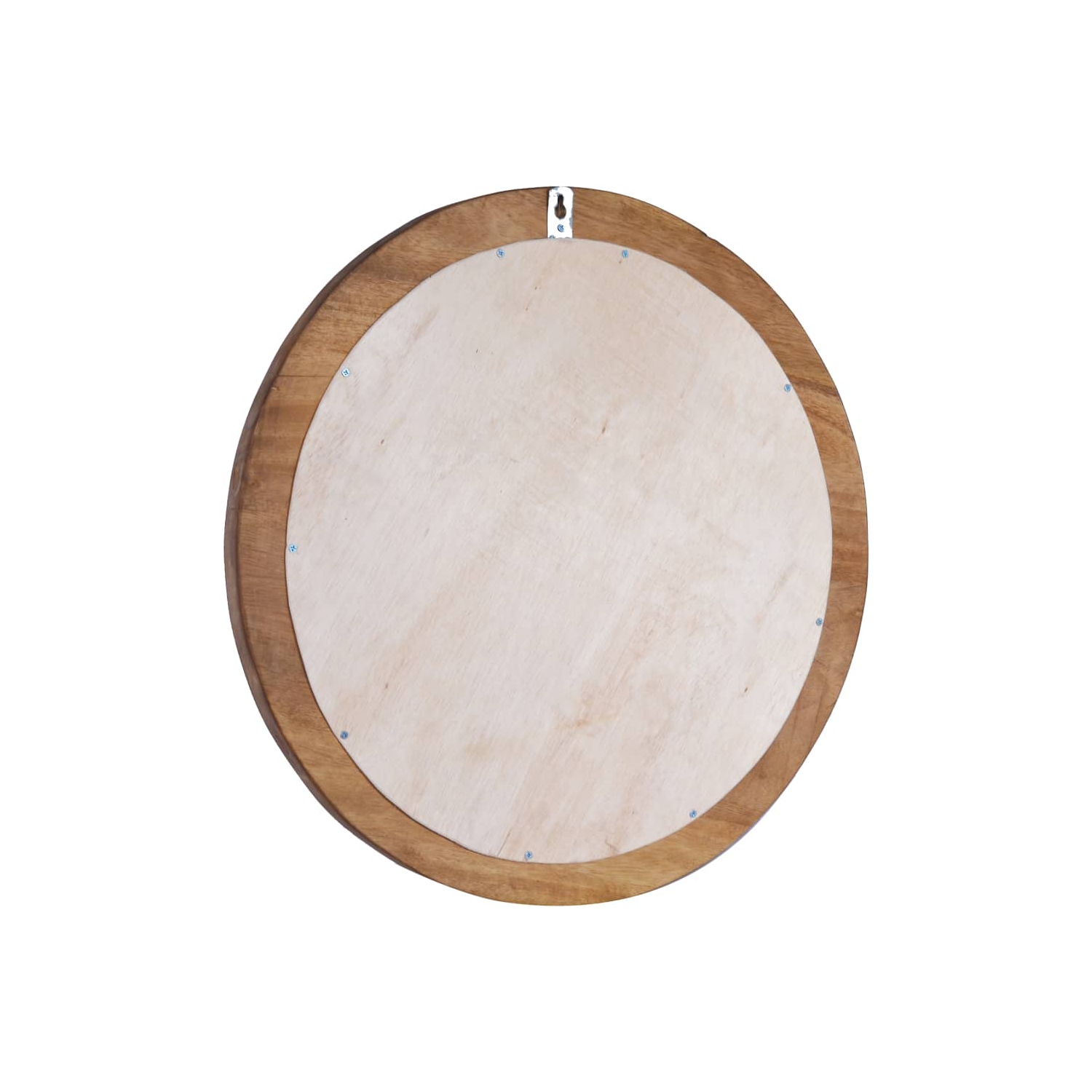 vidaXL Wall Mirror 23.6" Teak Round
