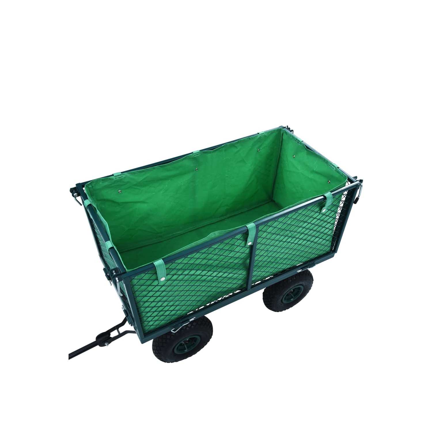 Doublure pour chariot de jardin vidaXL en tissu vert