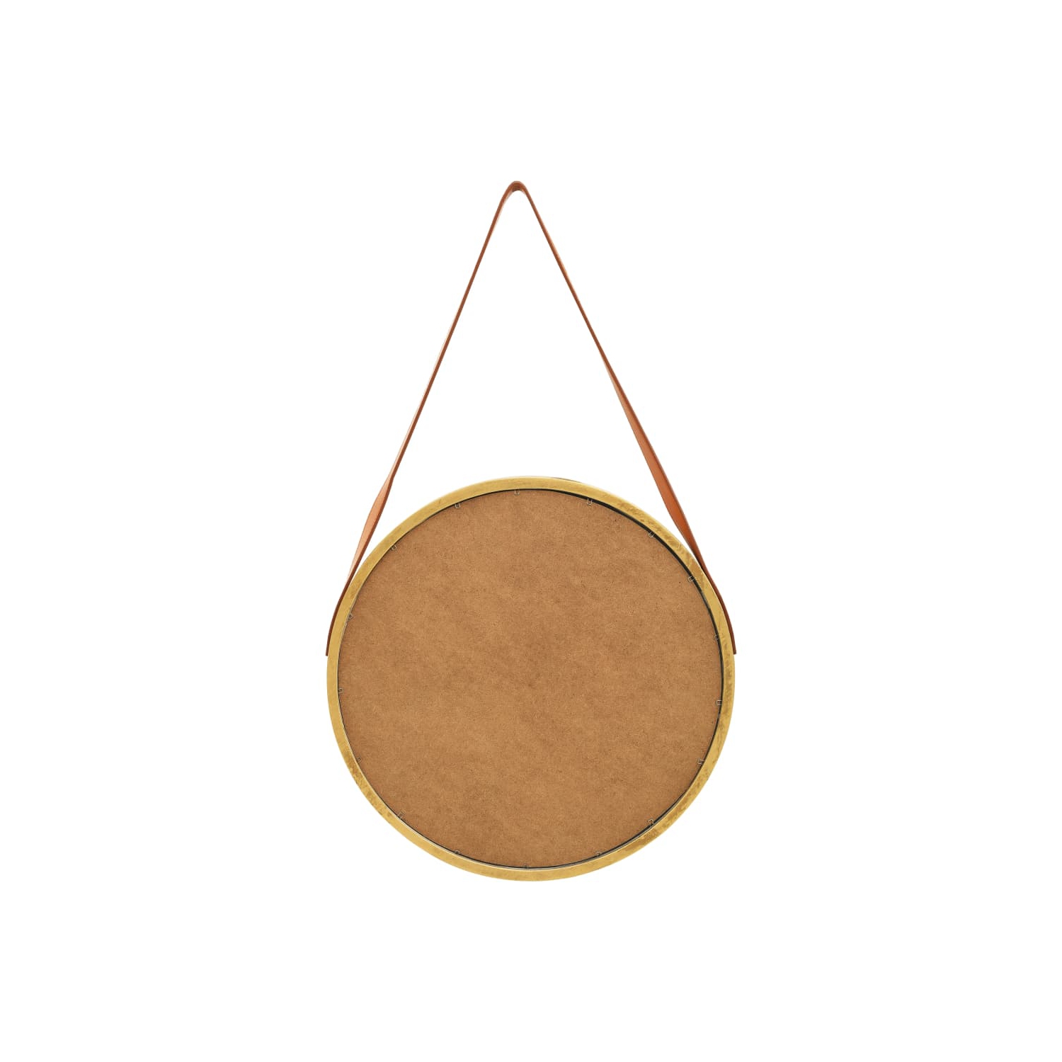 vidaXL Wall Mirror with Strap 16.7" Gold