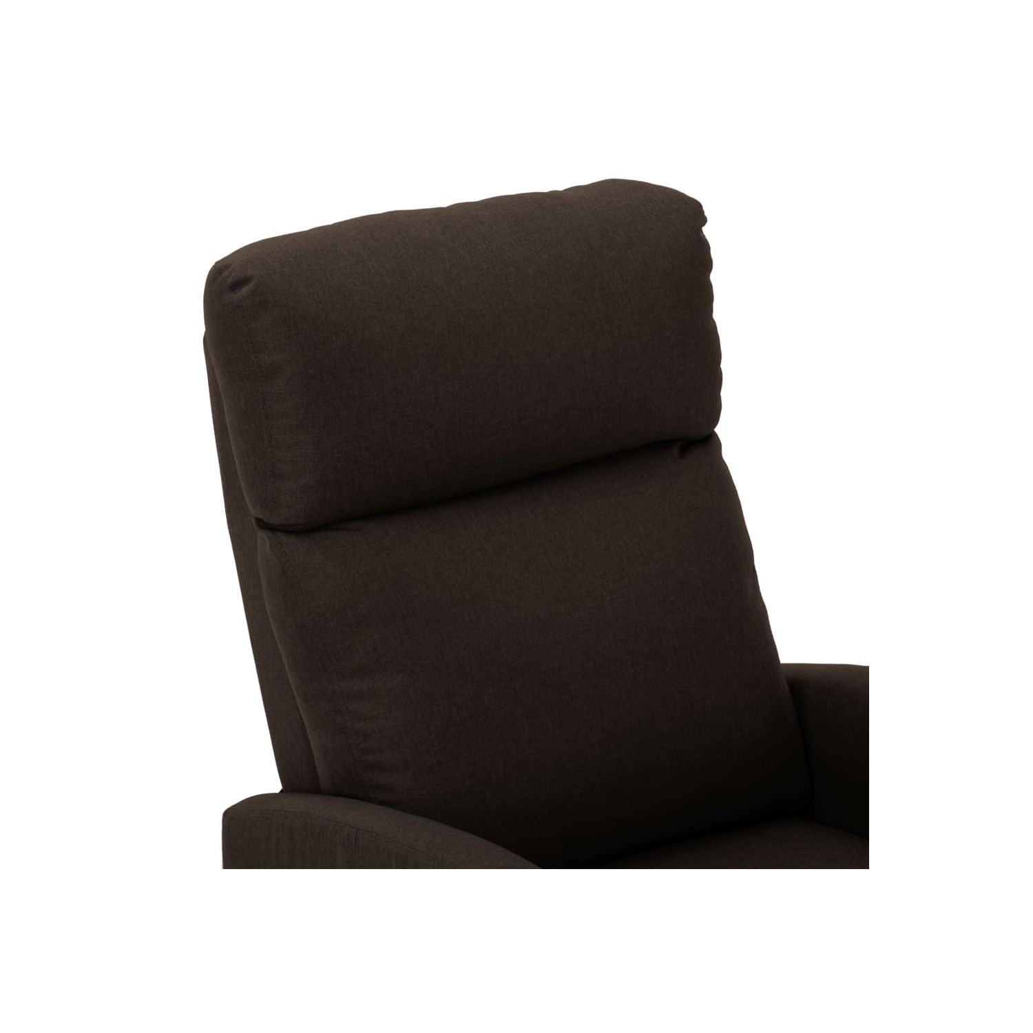 Fauteuil de massage inclinable VidaXL en tissu brun foncé