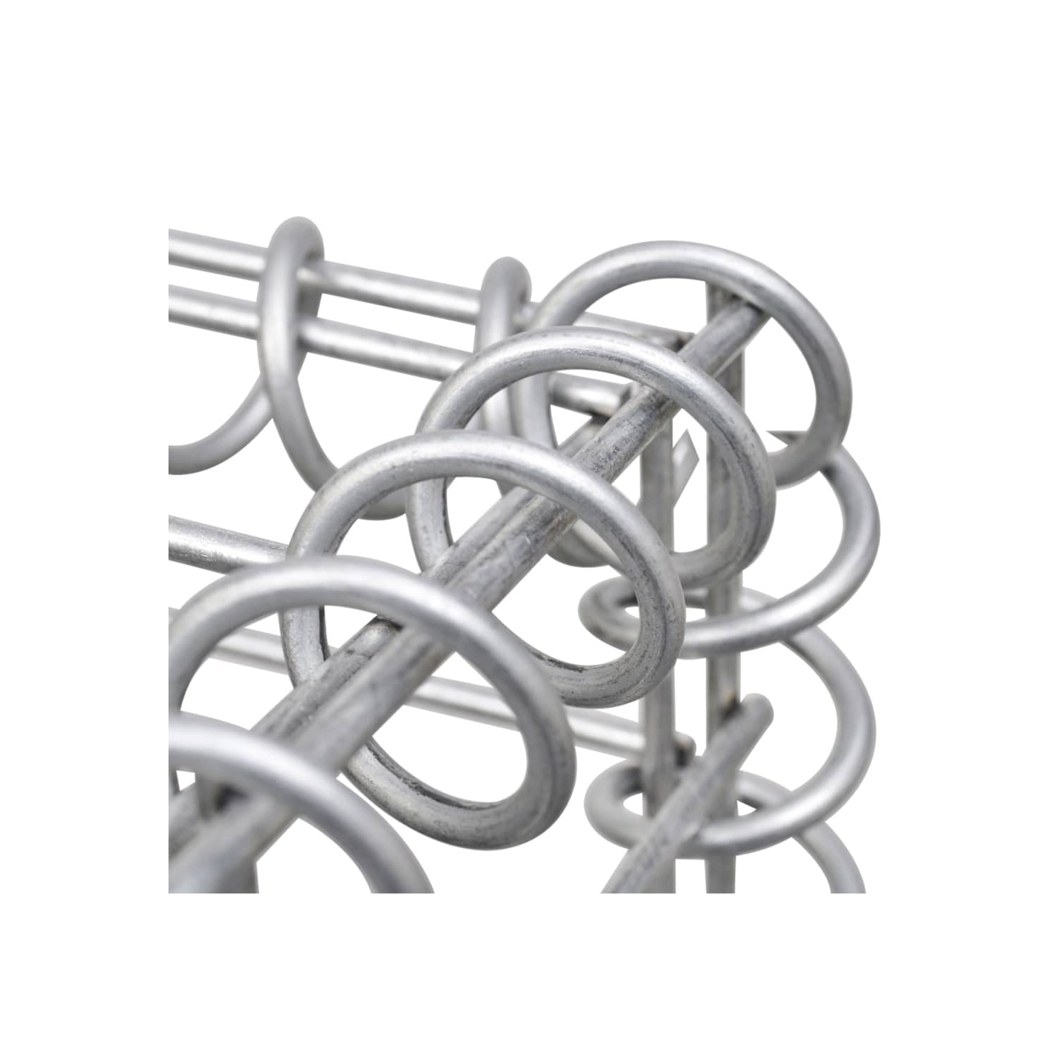 vidaXL Gabion Wall with Covers Galvanised Steel 354.3"x19.7"x78.7"