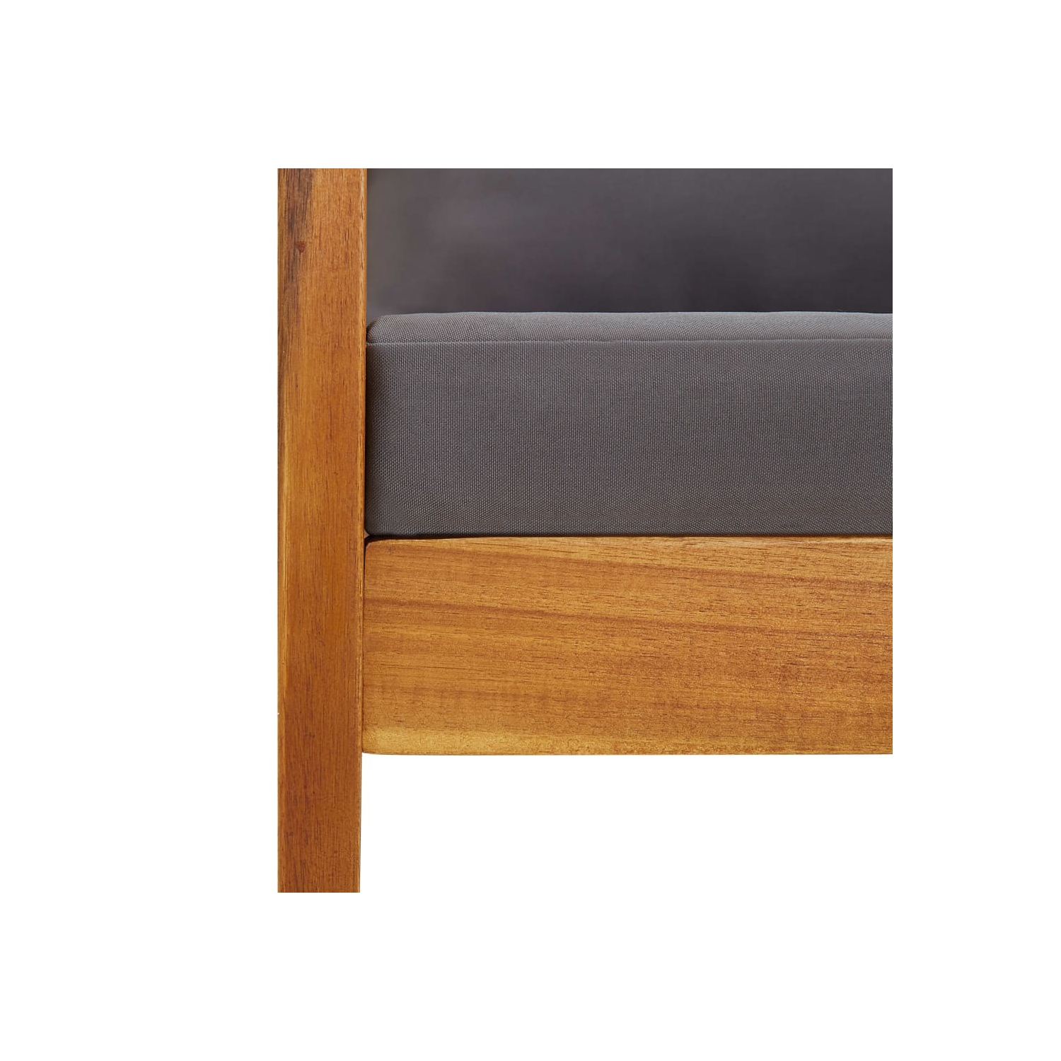 vidaXL Patio Chairs with Cushions 2 pcs Solid Acacia Wood