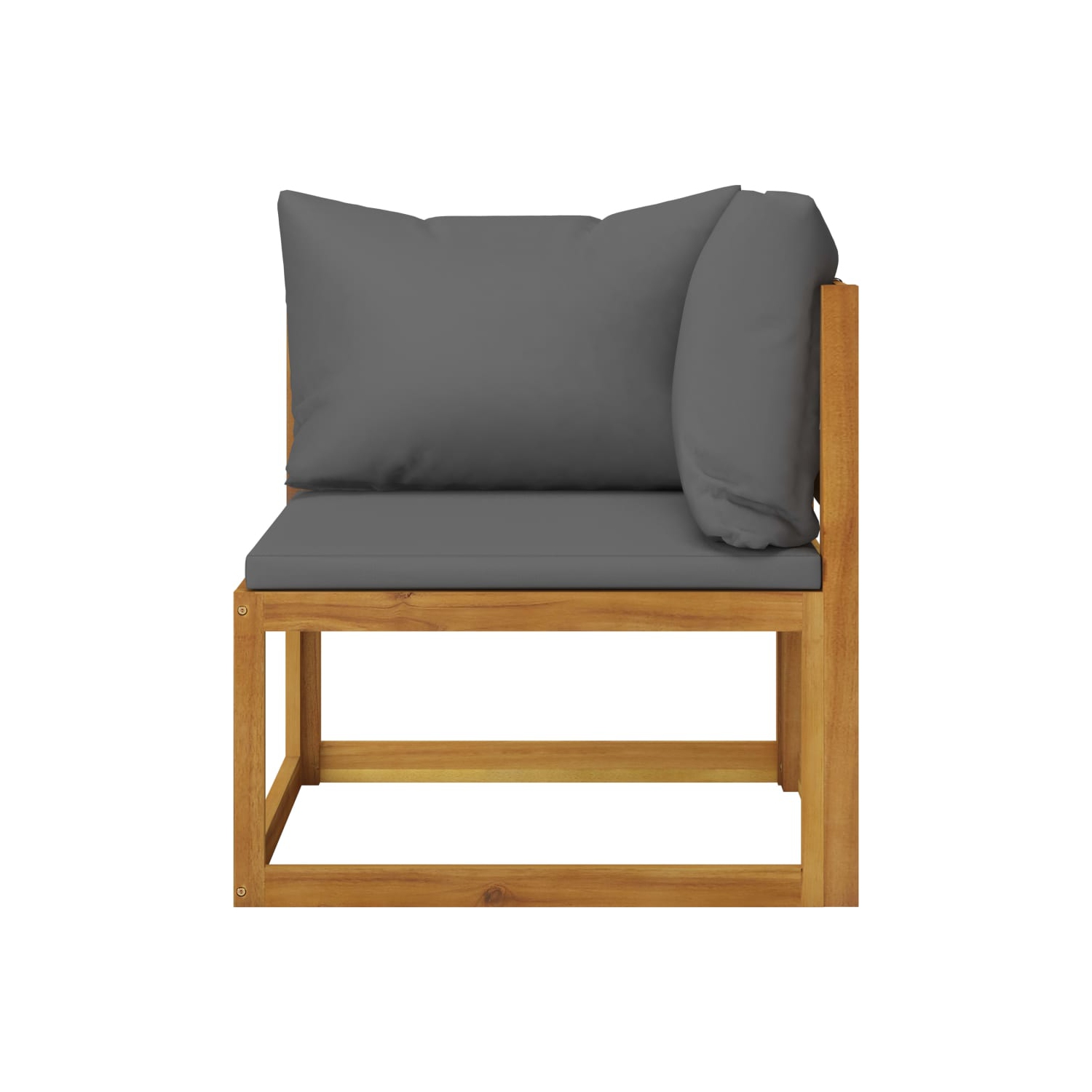 vidaXL 7 Piece Patio Lounge Set with Cushion Solid Acacia Wood