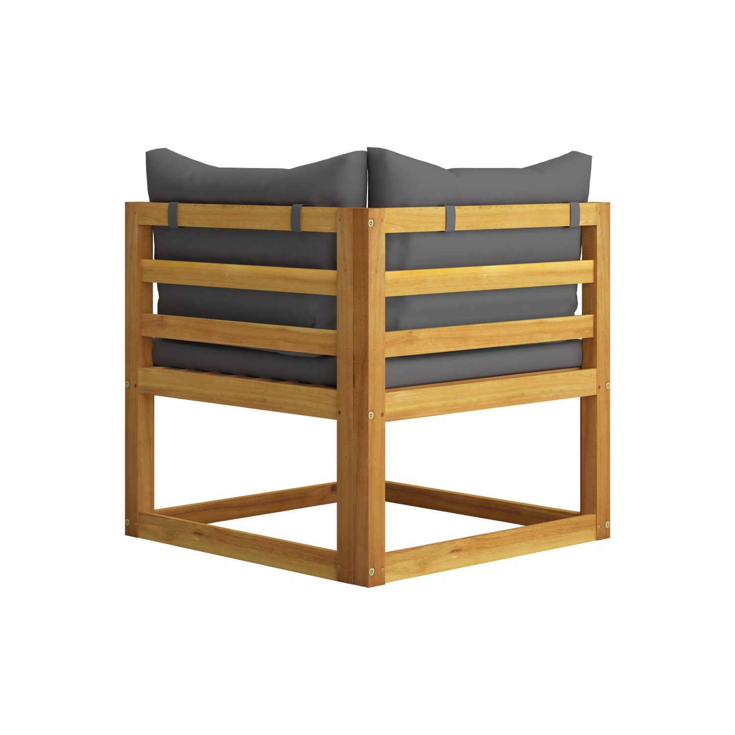 vidaXL 7 Piece Patio Lounge Set with Cushion Solid Acacia Wood