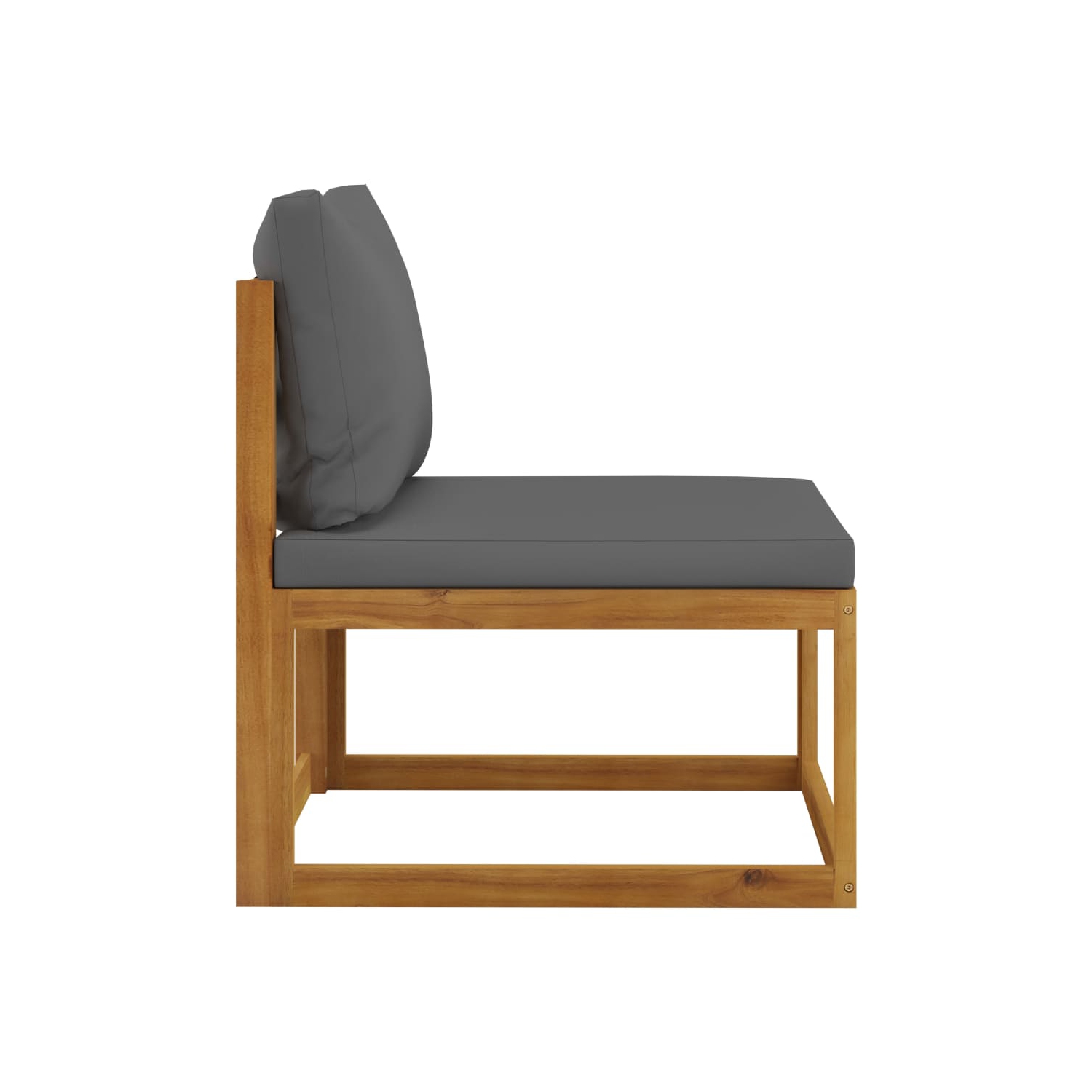 vidaXL 7 Piece Patio Lounge Set with Cushion Solid Acacia Wood