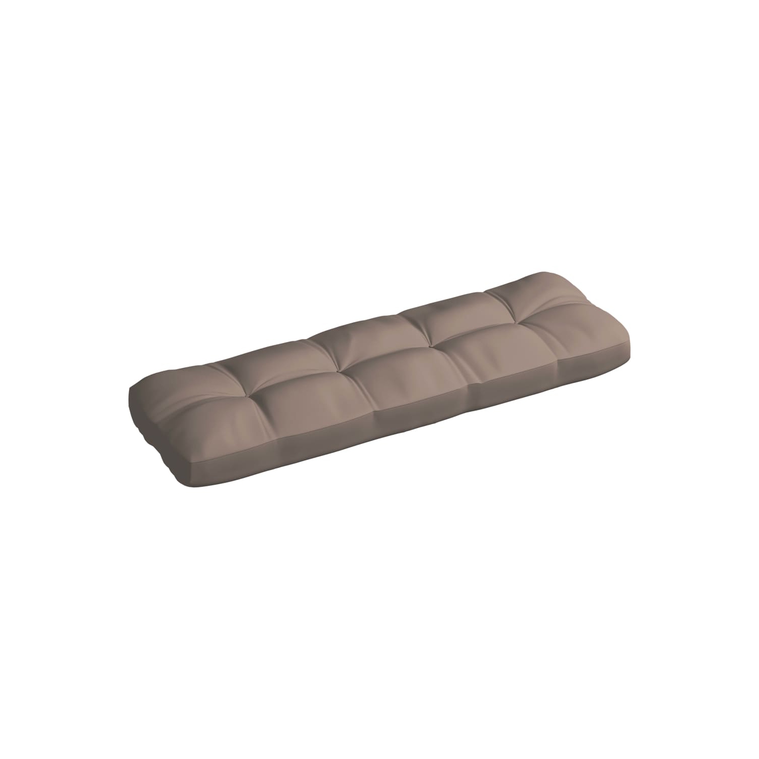 vidaXL Pallet Sofa Cushion Taupe 47.2"x15.7"x3.9"