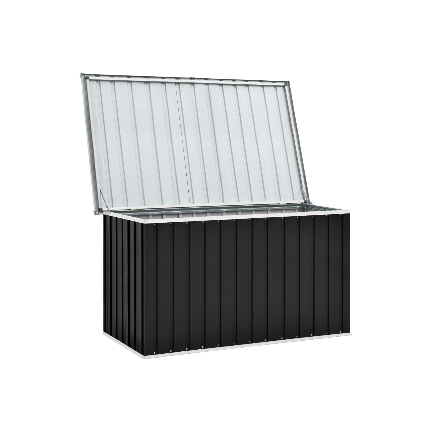 vidaXL Patio Storage Box Anthracite 58.7"x39"x36.6"