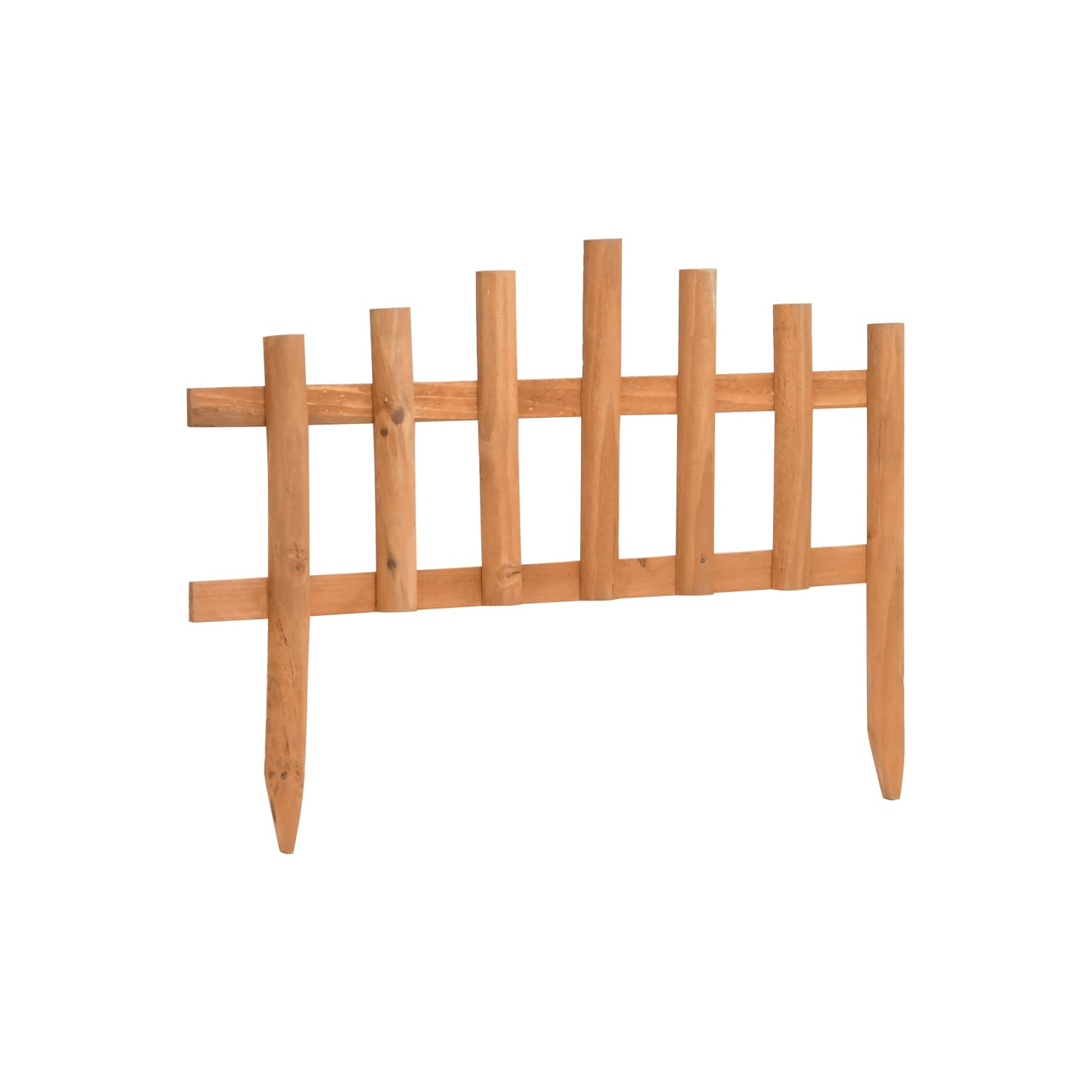 Bordure de pelouse VidaXL, 10 pièces, bois de firmwood, 14.4 pi