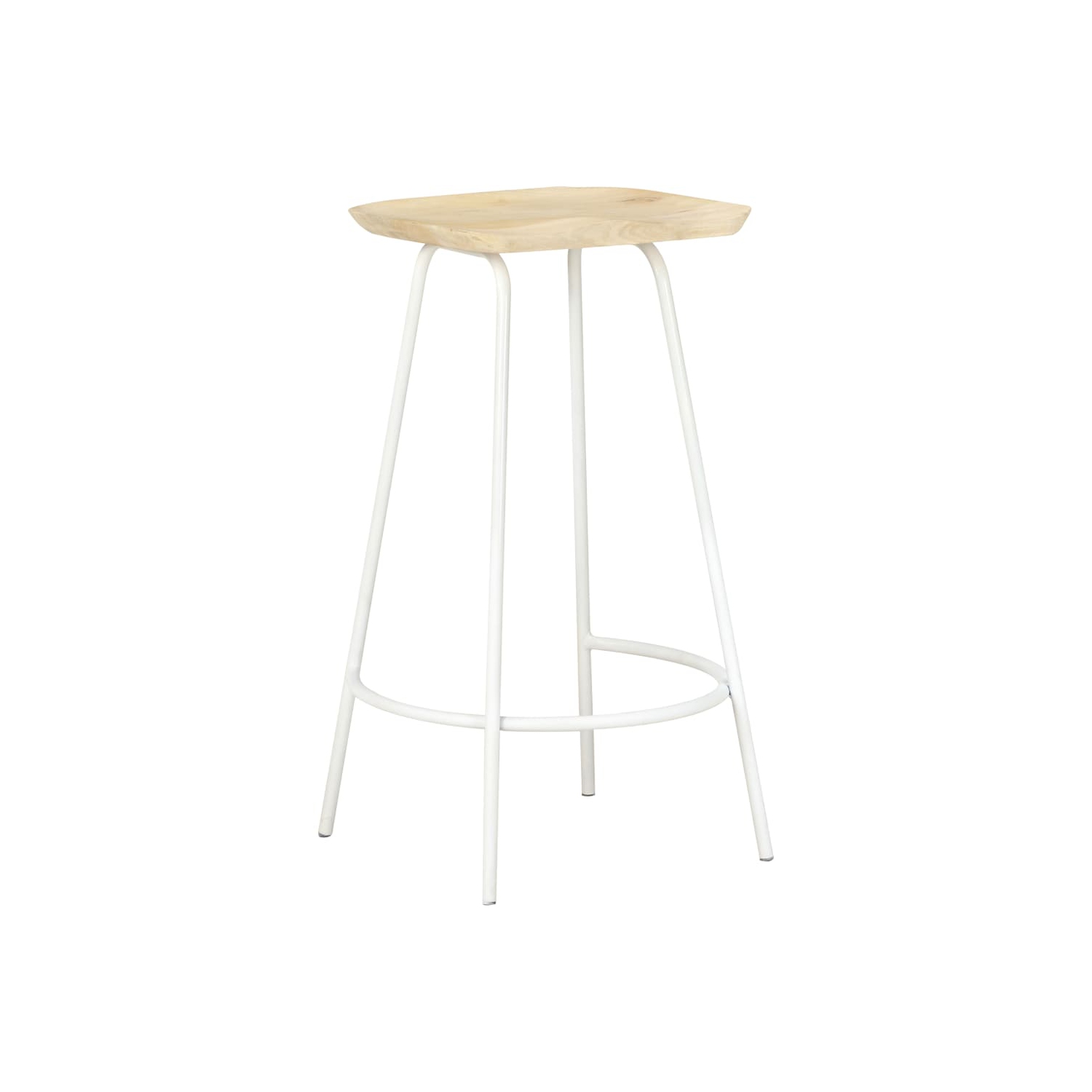 vidaXL Bar Stools 2 pcs Solid Mango Wood