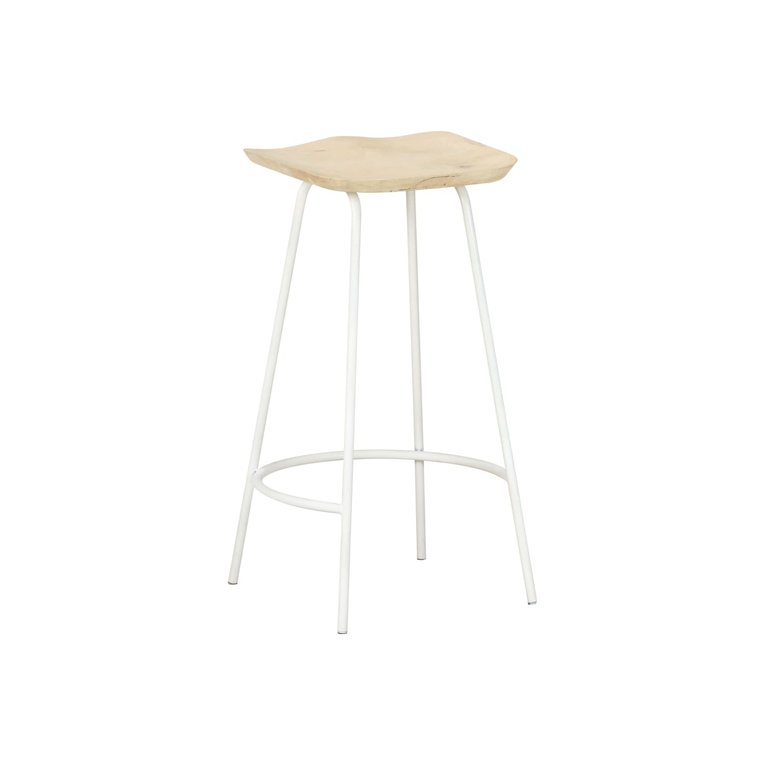 vidaXL Bar Stools 2 pcs Solid Mango Wood