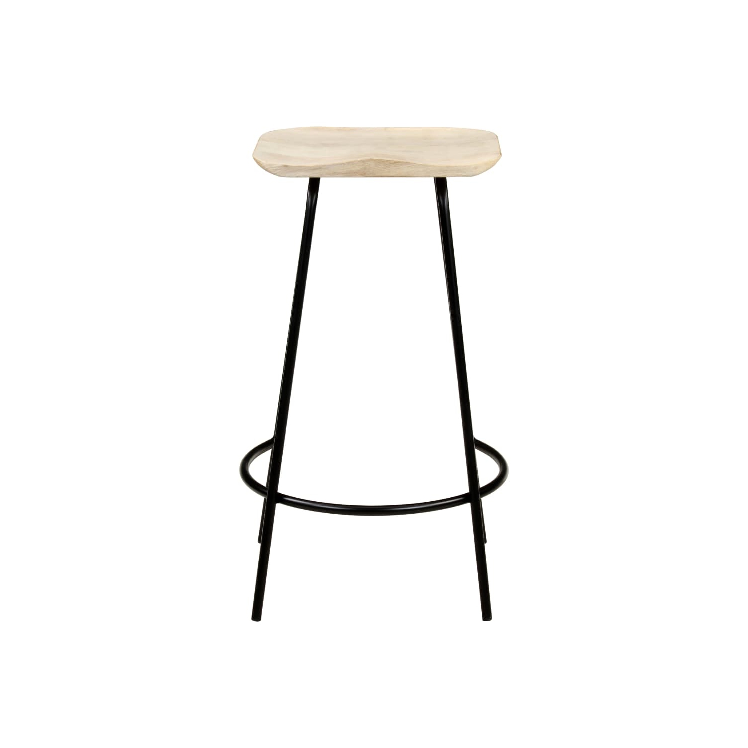 vidaXL Bar Stools 2 pcs Solid Mango Wood