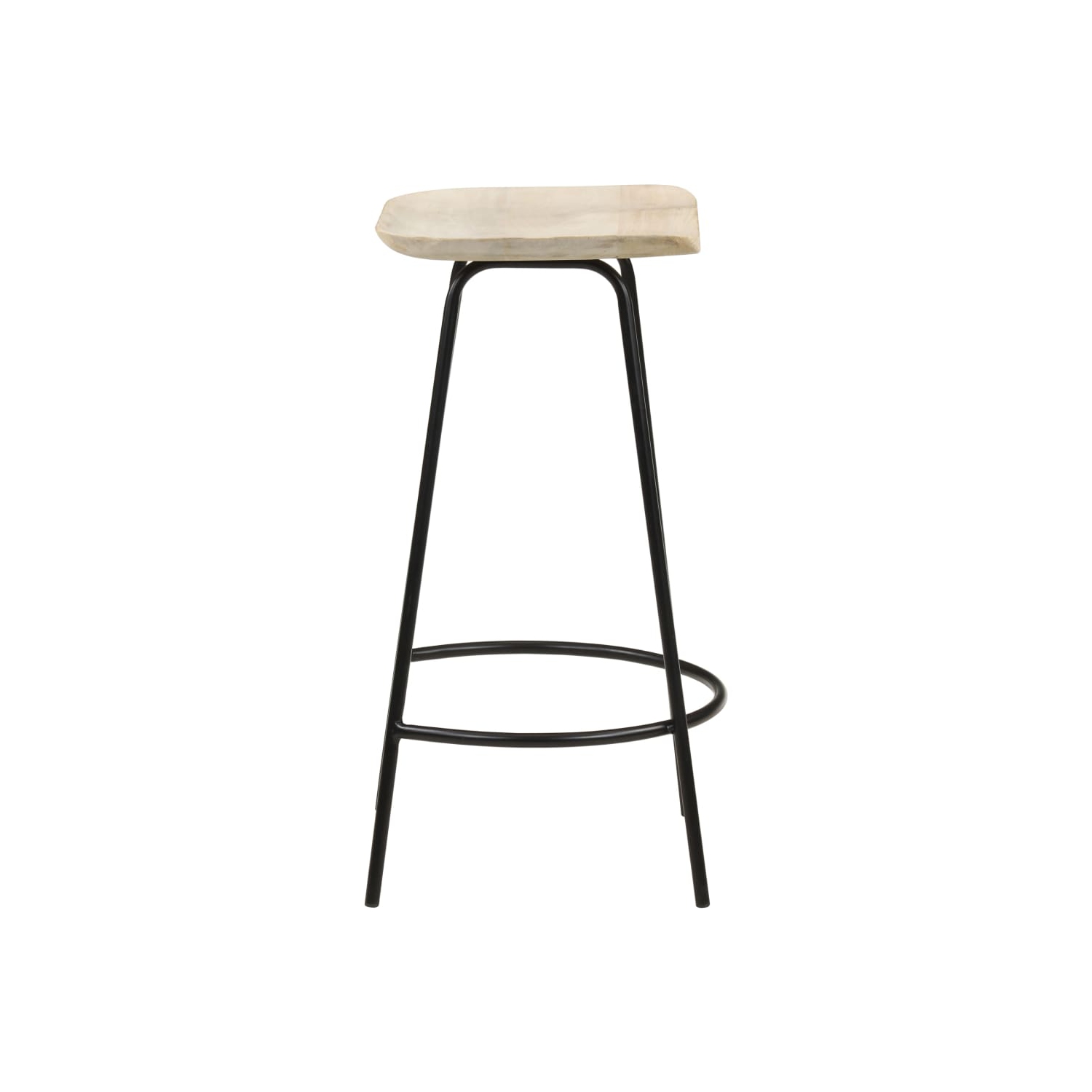 vidaXL Bar Stools 2 pcs Solid Mango Wood