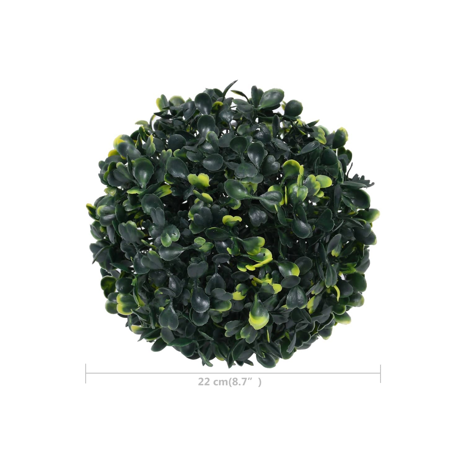 vidaXL Artificial Boxwood Balls 2 pcs 8.7"