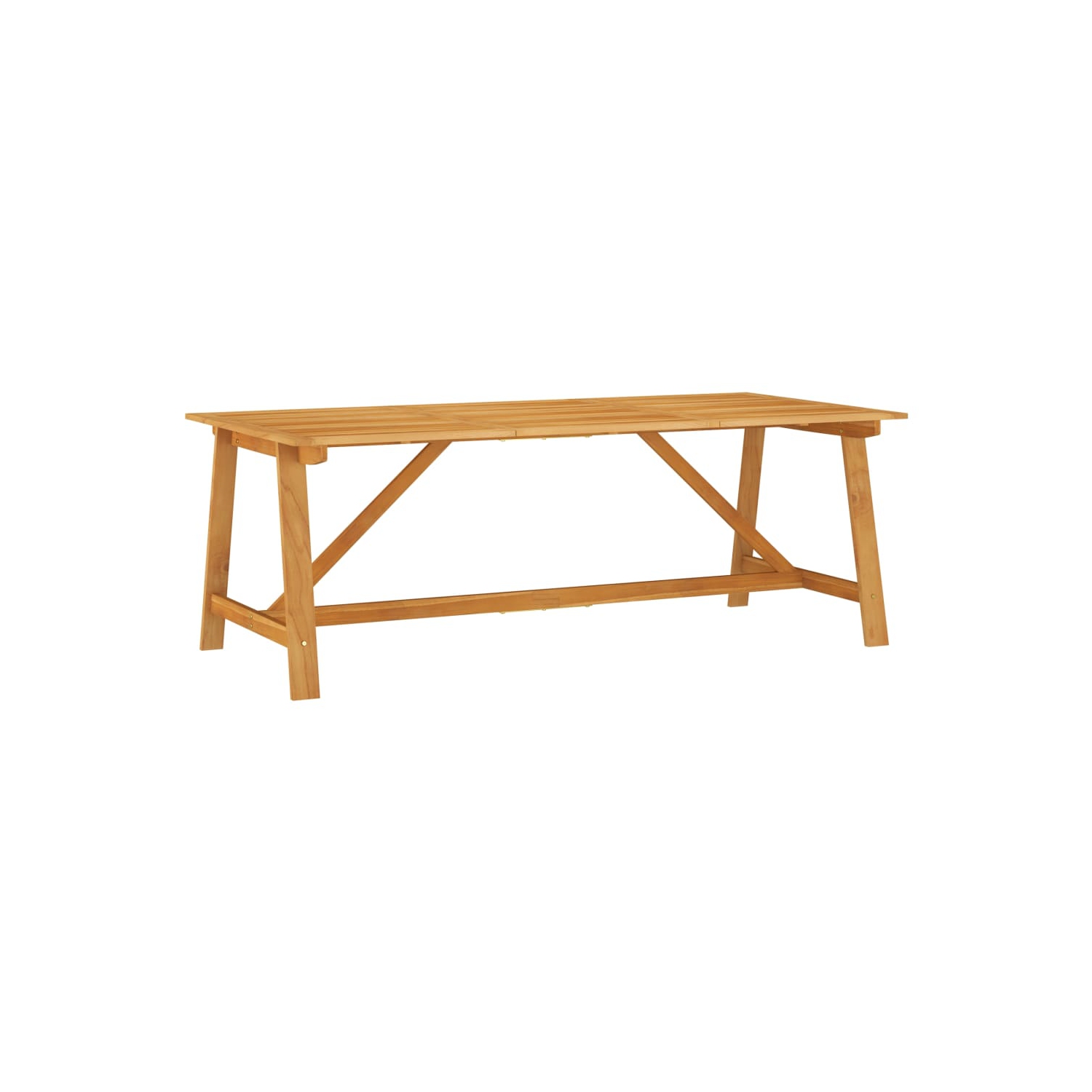 vidaXL Garden Dining Table 81.1"x39.4"x29.1" Solid Acacia Wood